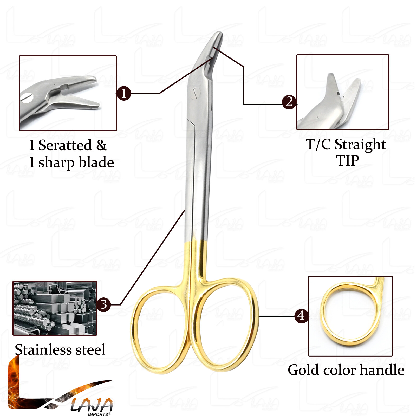 T/C Roger Wire Cutting Scissors Tungsten Carbide Universal Surgical Instruments
