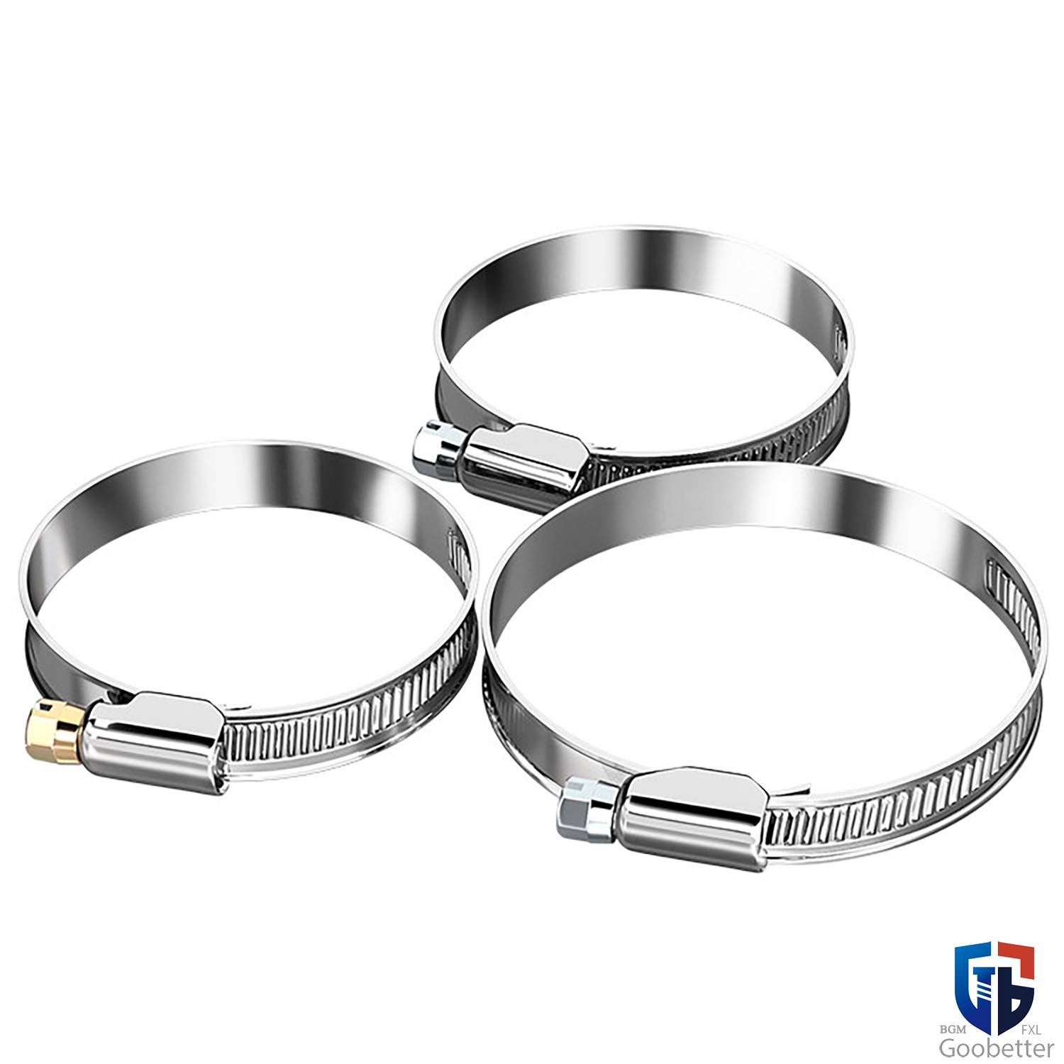 Hose Clips Worm Drive Hose Clamps 201/A2 Stainless Steel Pipe Clip 8mm-150mm