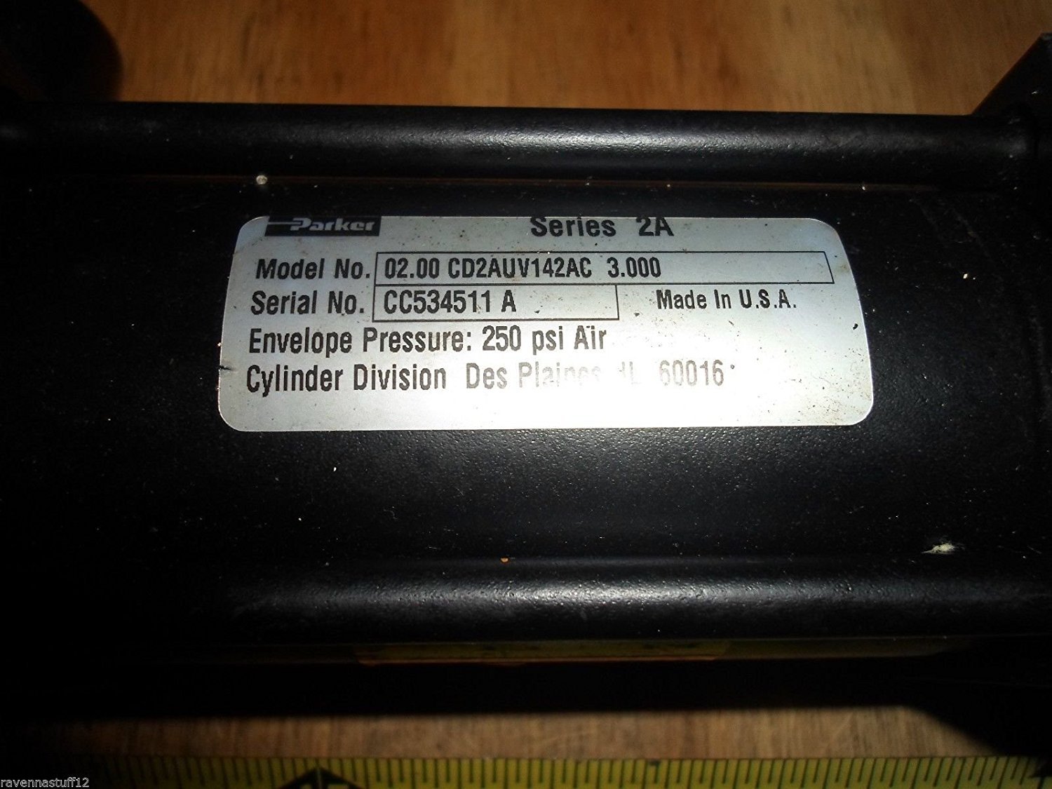 PARKER 02.00 CD2AUV142AC 3.000 SERIES 2A PNEUMATIC CYLINDER (NEW NO BOX)