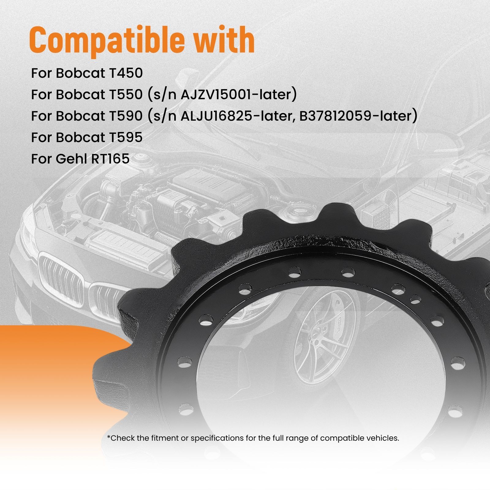 Undercarriage Drive Sprocket 7204050 For Bobcat T590 T595 For Gehl RT165