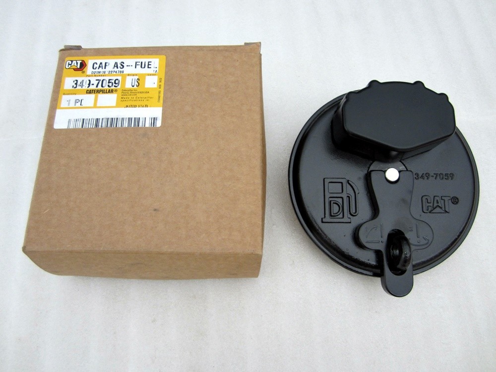 New Genuine CAT Fuel Cap Assembly 349-7059 Caterpillar