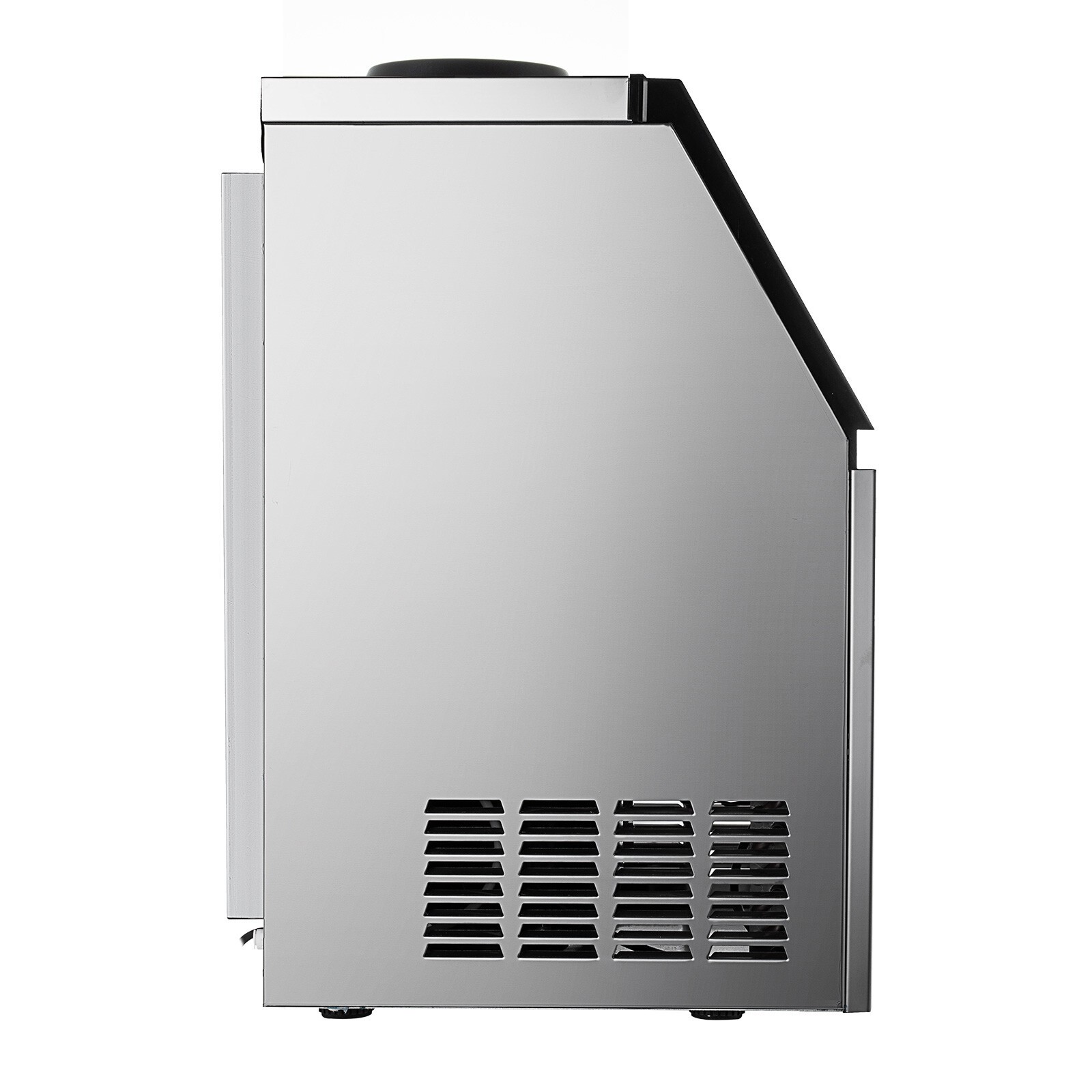 90lb Built-in Commercial Ice Maker Stainless Steel Ice Cube Machine Freestanding