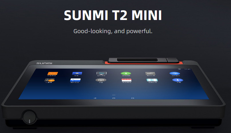 Sunmi T2 Mini all-in-one POS – 11.6 inch screen + build-in printer (NEW)