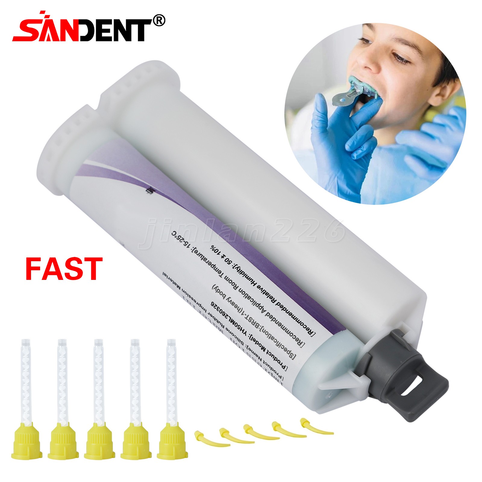 4 x Heavy Body Regular Set Dental Vinyl Polysiloxane Impression Material VPS PVS
