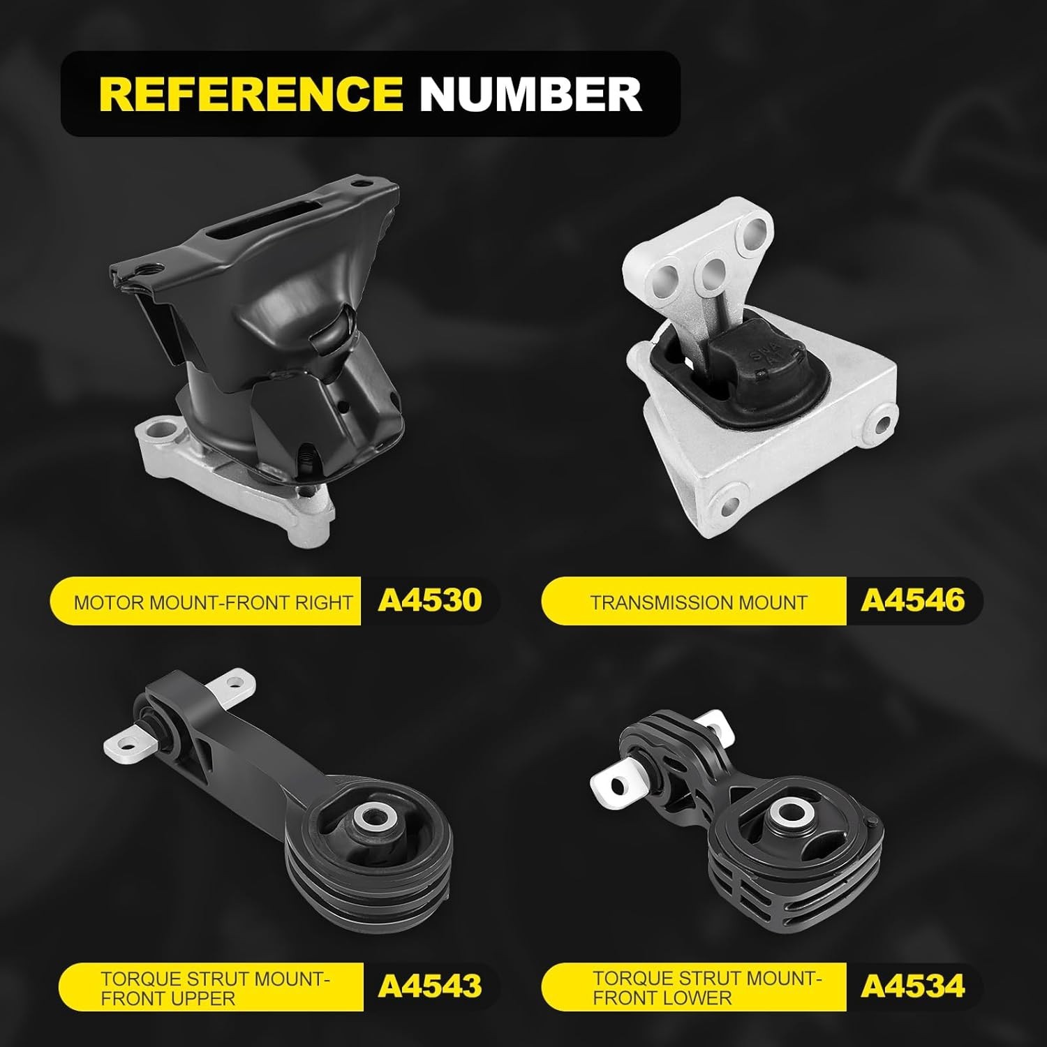 Genuine OE Quality Engine Motor Mount For Honda Civic 1.8L 2006-2011 Auto A4530