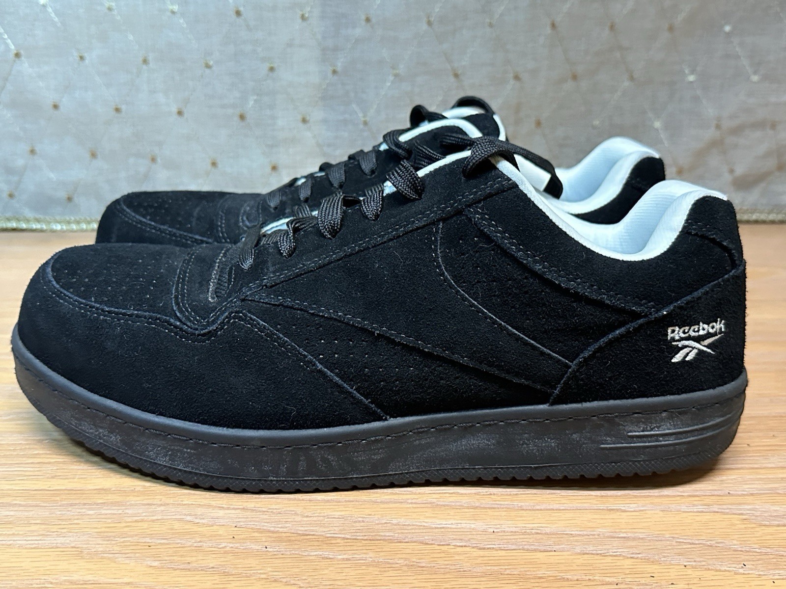 Reebok ASTM F2413-18 Work Safety Shoes Men’s Size 13W – Steel Toe Suede Leather