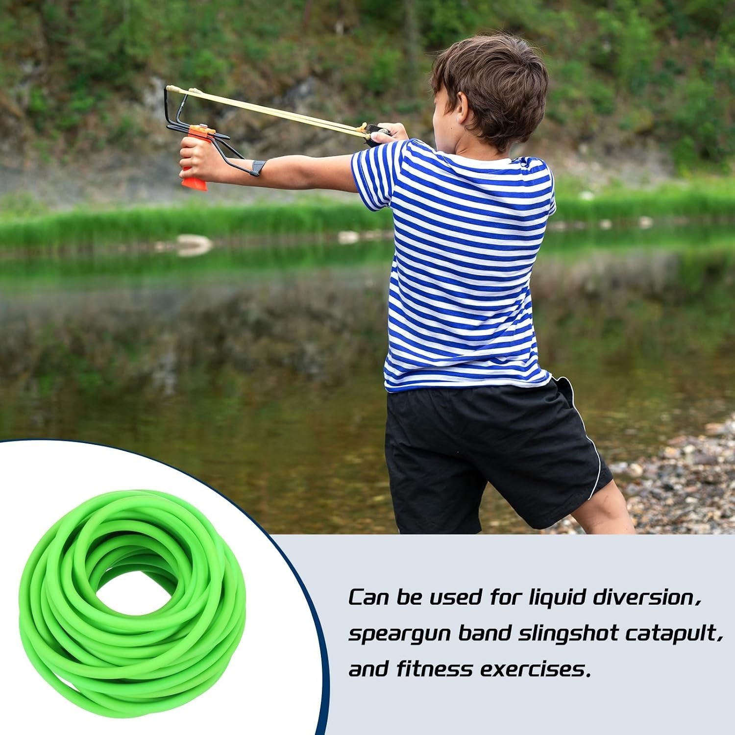26 Ft High Elasticity Fluorescent Green Latex Tubing – Cuttable for Any Use