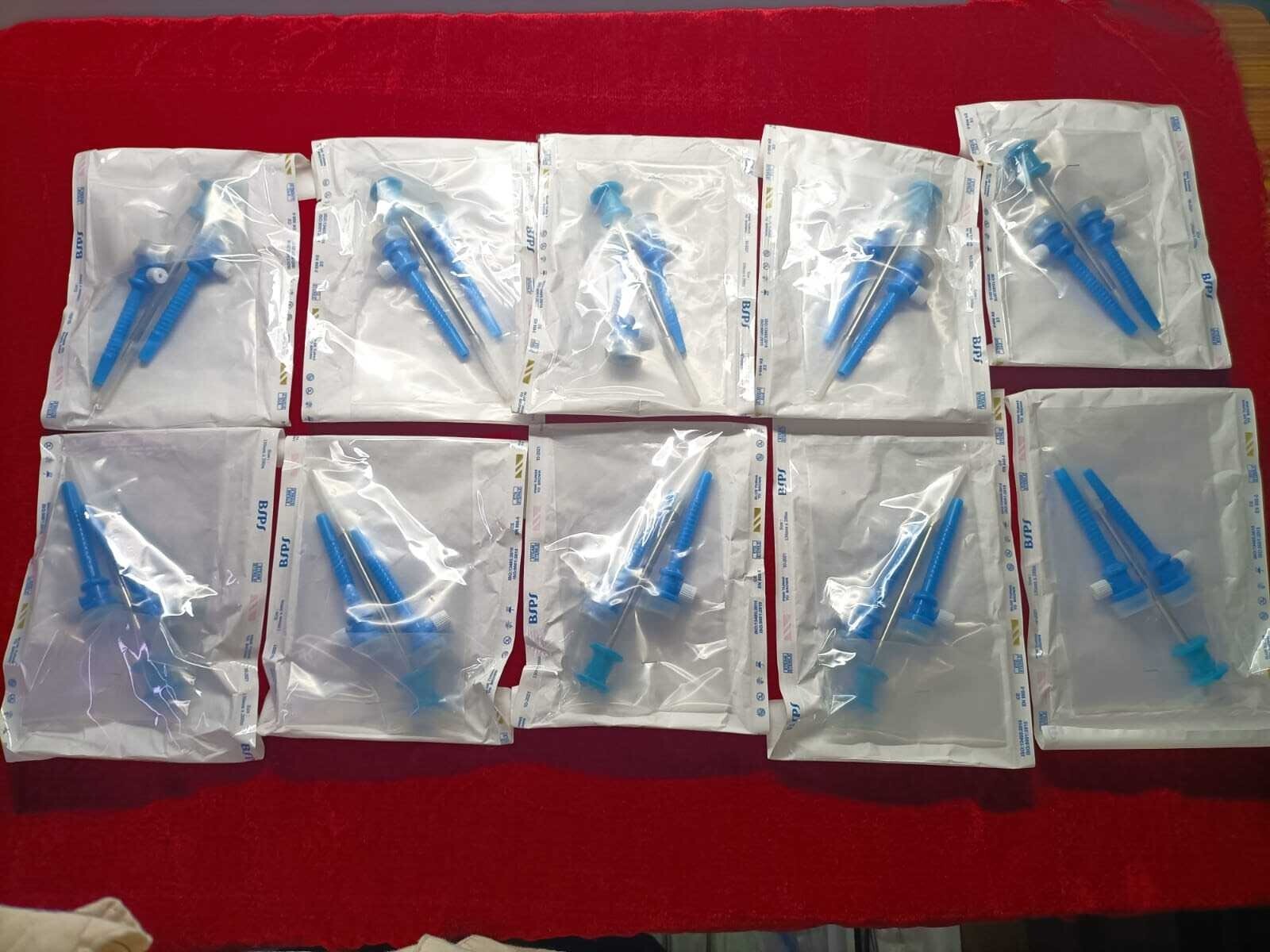 Laparoscopic Disposable Plastic Trocar Cannula 5mm Surgical Instruments – 10pc