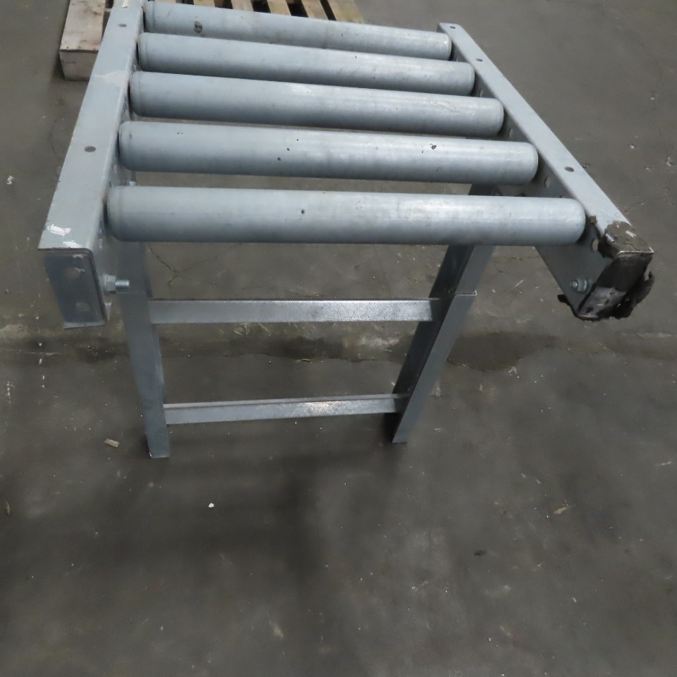 21″x24″ Gravity Roller Conveyor 18″BF 1.90″ Diameter Galvanized 4-1/4″ Centers
