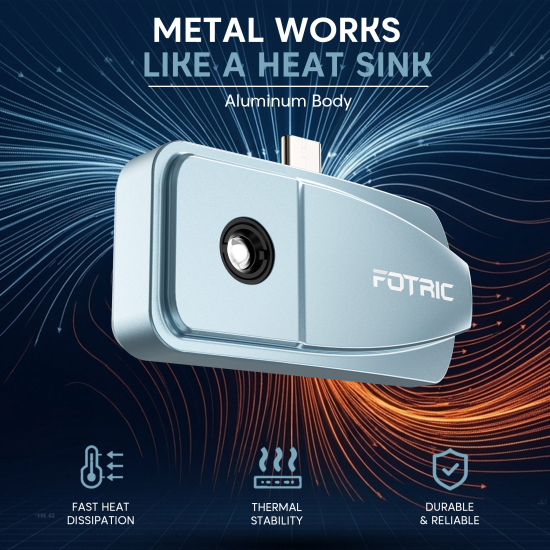 FOTRIC TP320A Thermal Imaging Camera 640×480 25Hz For Home Security Fit Android