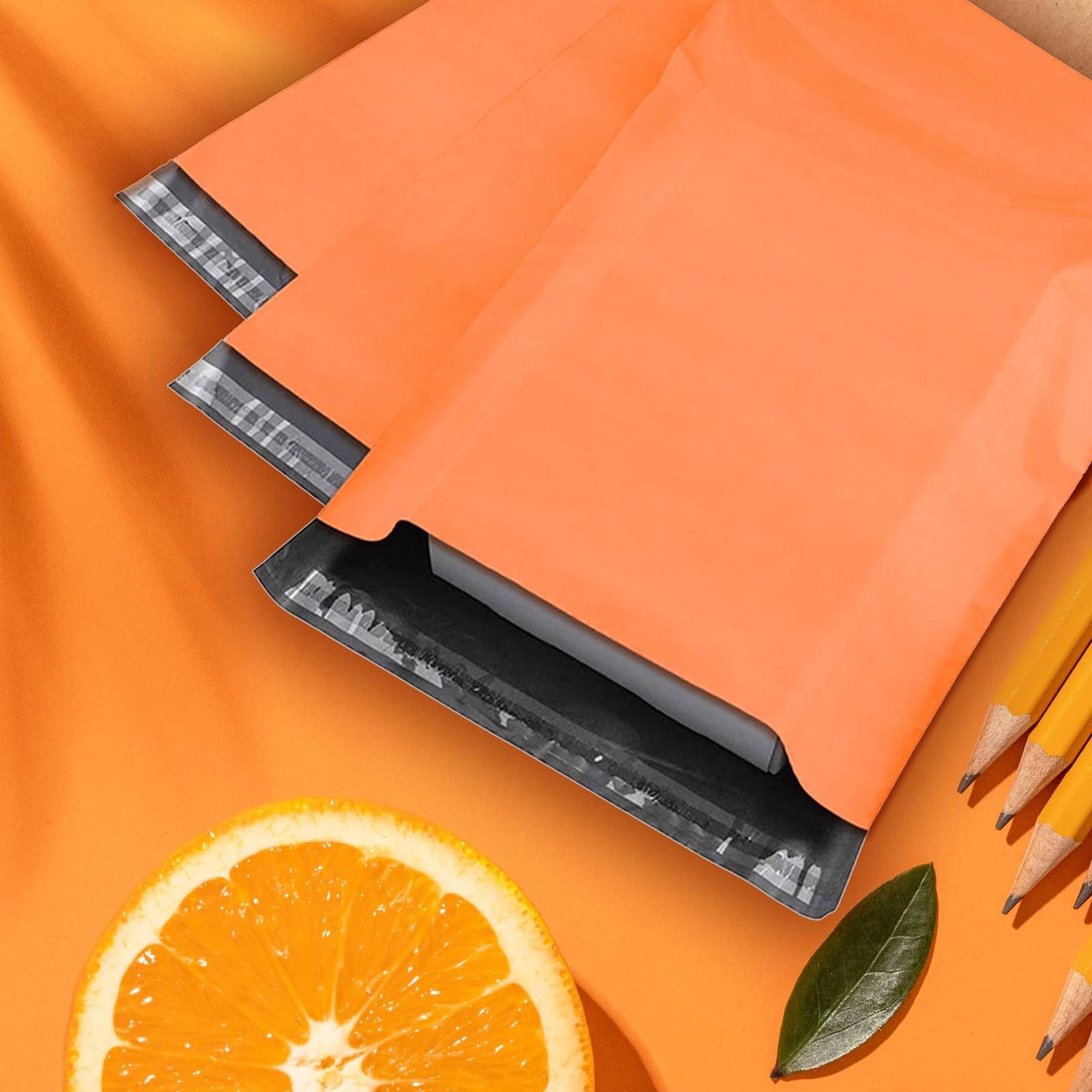 Yens Poly Mailers 14.5X19 100 Pack Orangestrong Self Seal Adhesive Envelopes