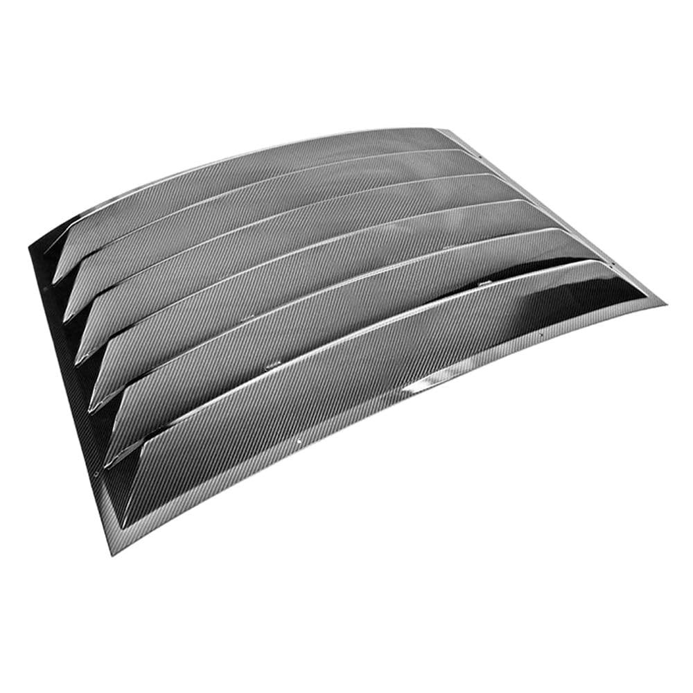 Camaro 2010-2015 Carbon Fiber Print Rear Window Louvers Sun Vent Cover