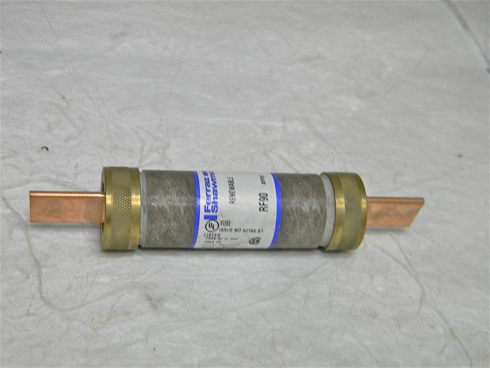 Ferraz Shawmut Renewable Fast Acting UL Class H Fuse 250V 90A Clip Mount RF90