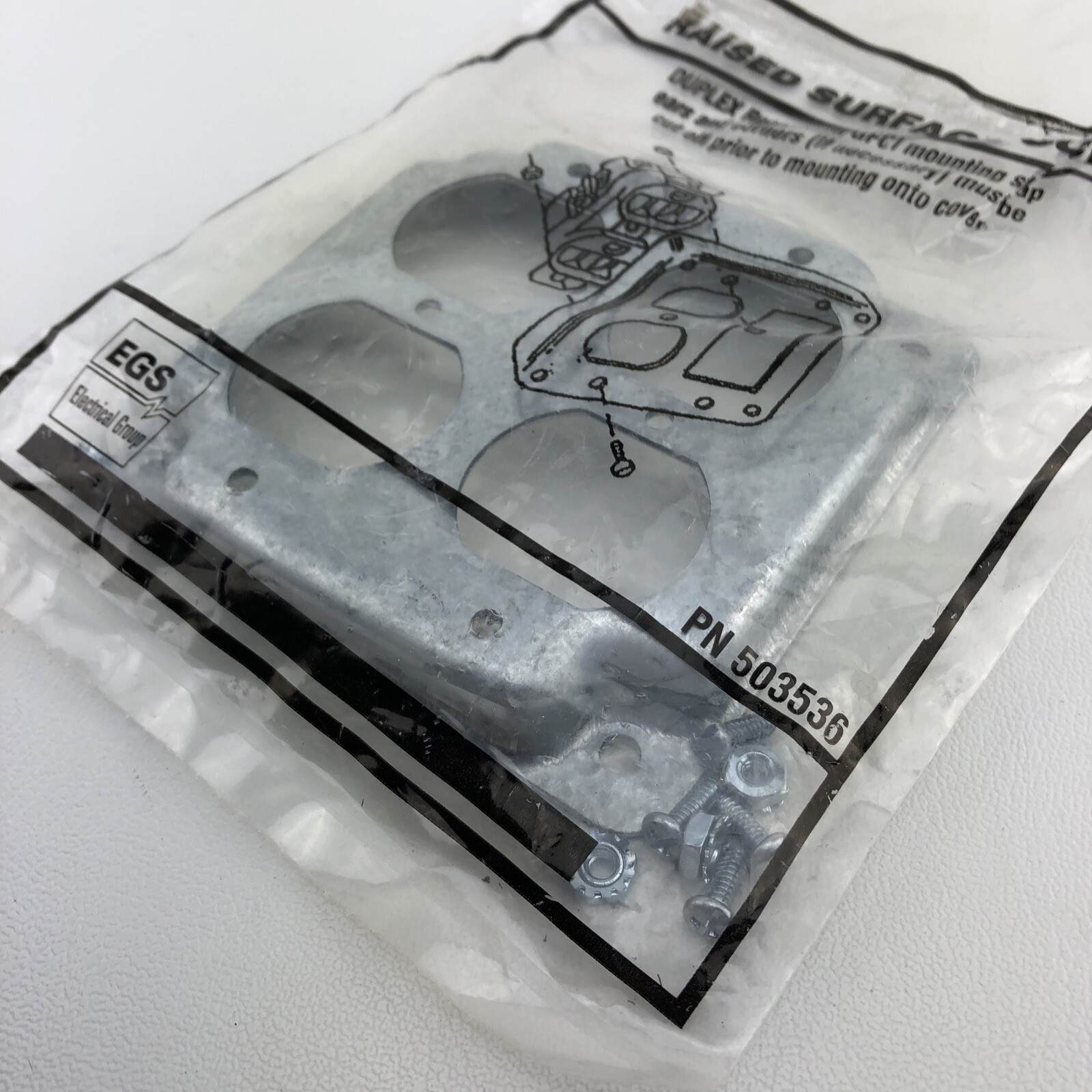 EGS 503536 Raised Surface Cover Duplex Receptacle GFCI SS NEW USA Shipper