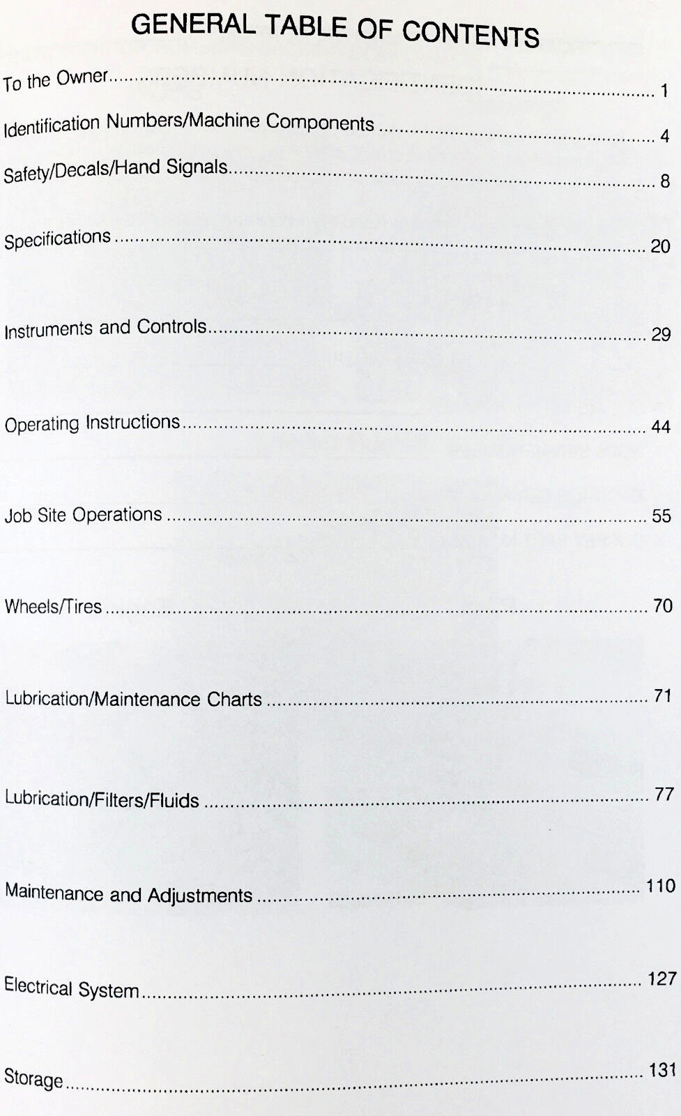 Case 1840 Uni-Loader Skid Steer Owners Operators Manual Loader Maintenance