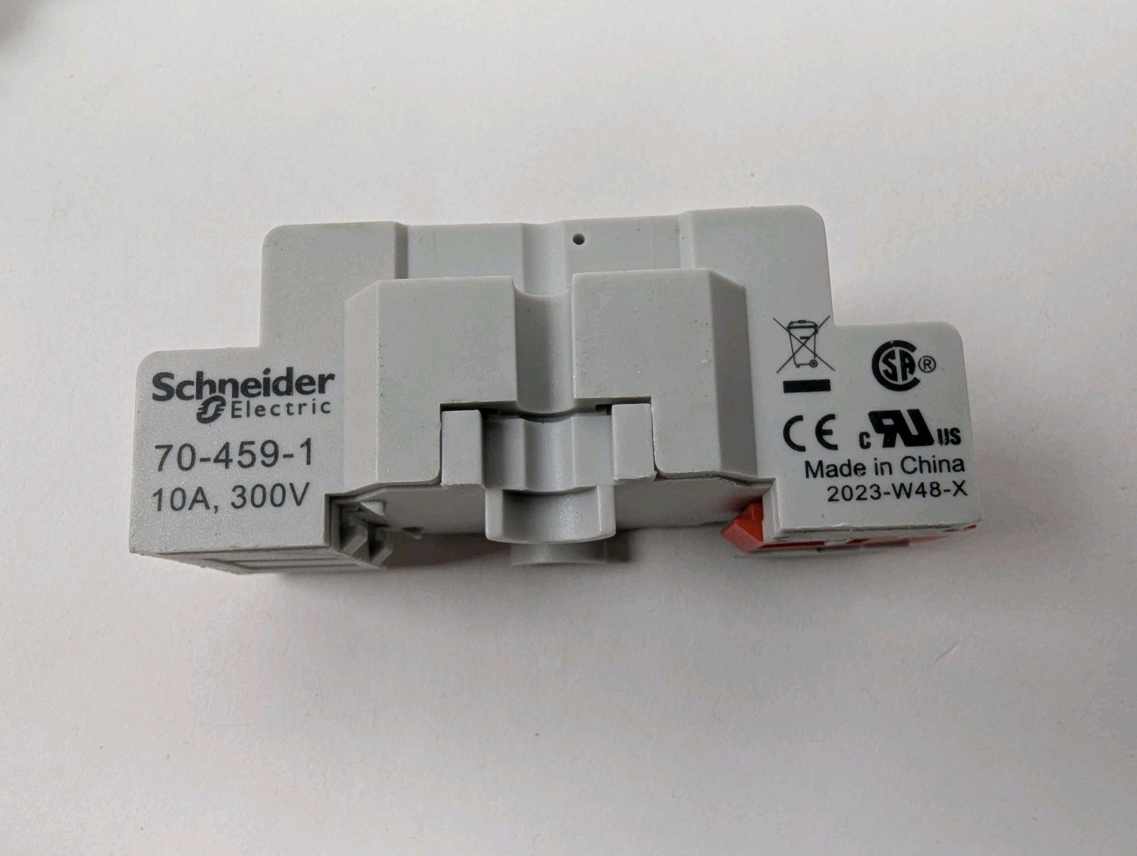 10 Schneider 70-459-1 Relay Socket 10A 300V 8 Pin DIN Mount Screw Terminals NEW