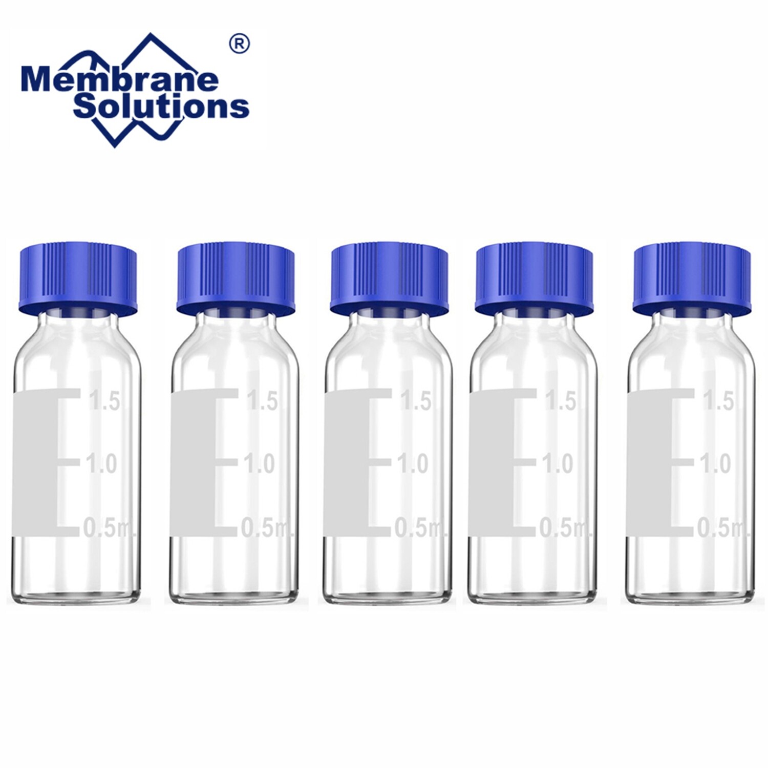 10000pcs 2mL Clear Screw Bottle HPLC Autosampler Vials for Agilent Waters Varian