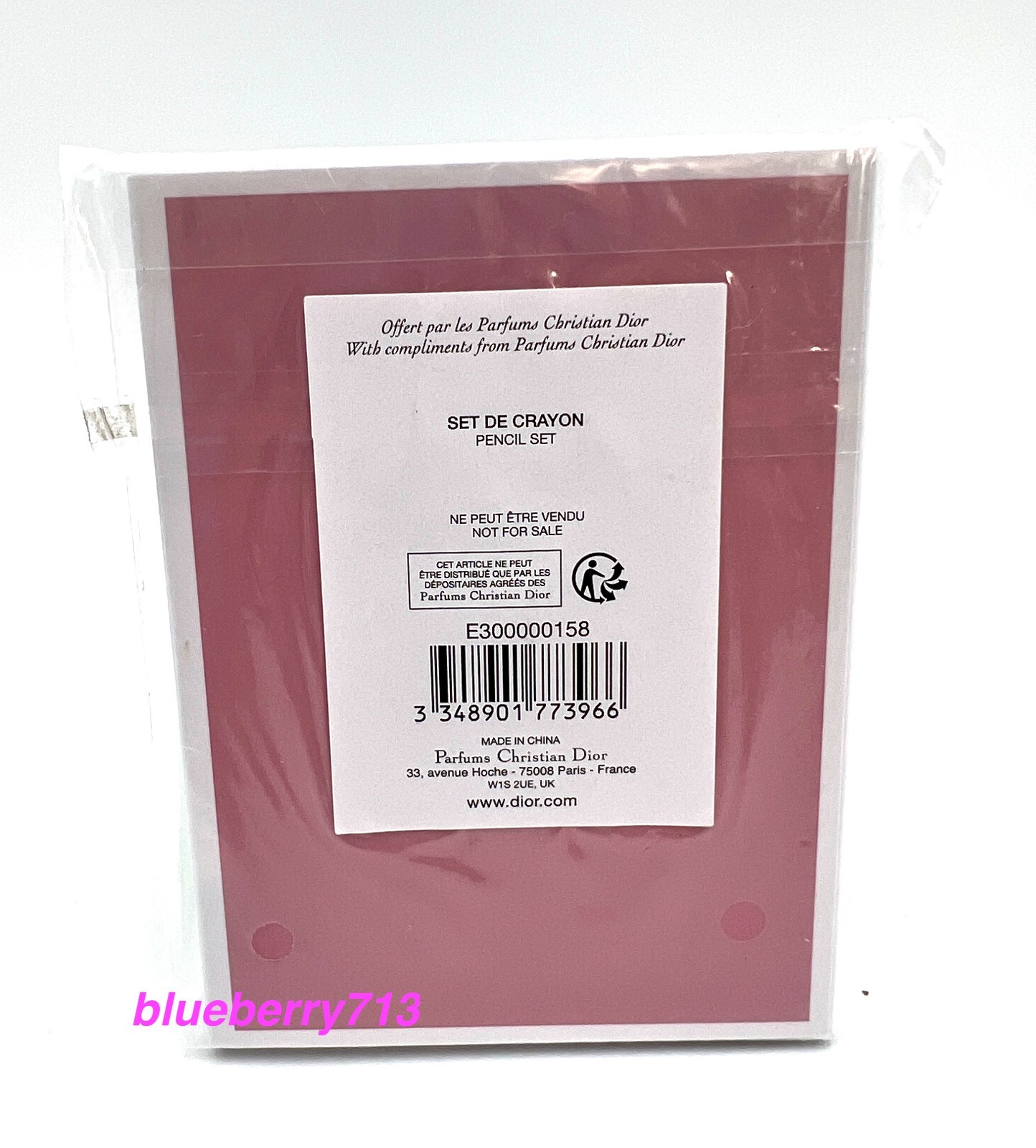 New in Box! Dior Note Memo Pads Notebook With Crayon Color Pencil Set