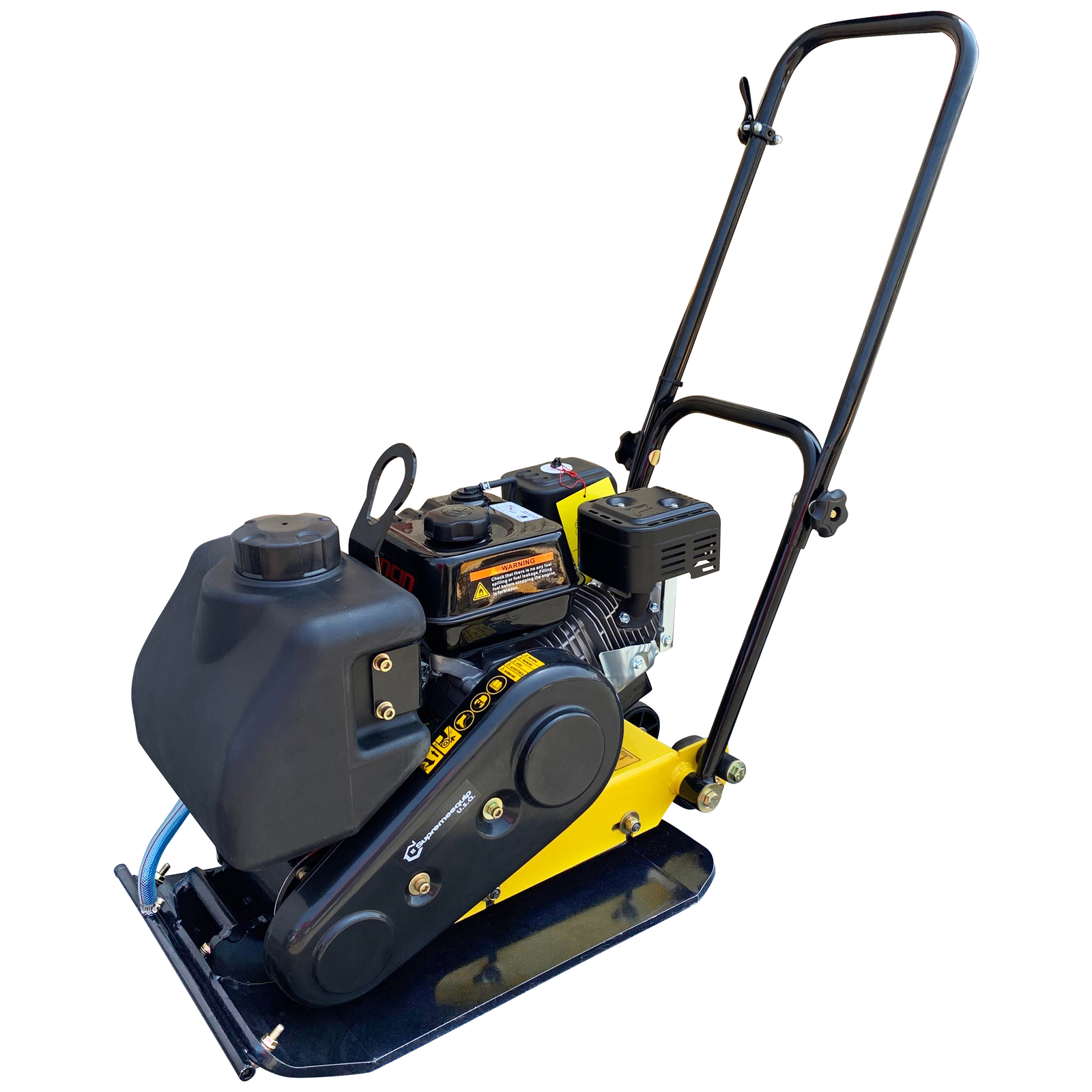 Walk Behind Vibratory Plate Compactor w/ Water Tank Heavy Duty Large Plate 6.5hp