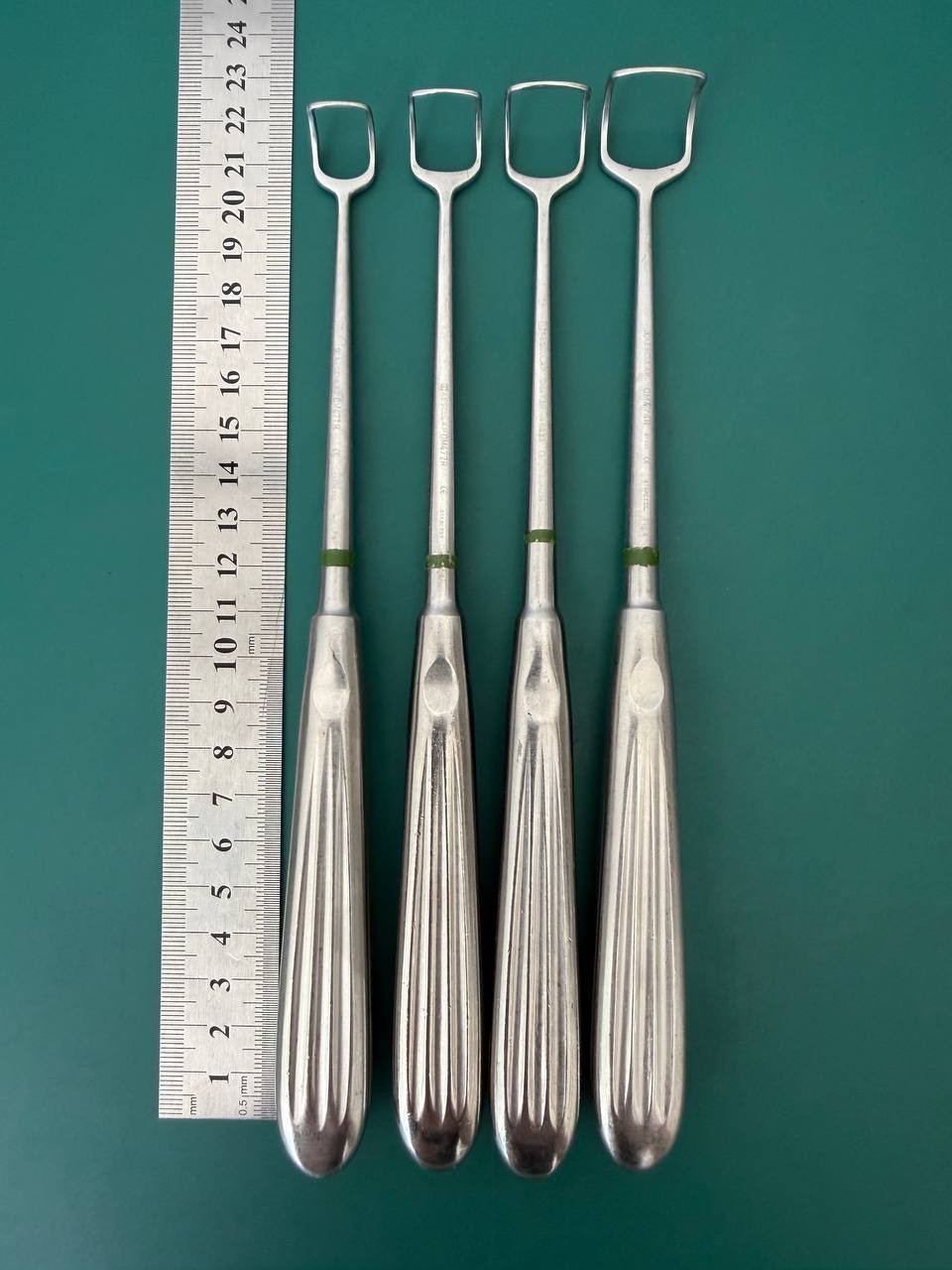 Set of 4 Aesculap BARNHILL Adenoid Curette, #1,#2,#3,#4 OM471R, OM472R, OM473R