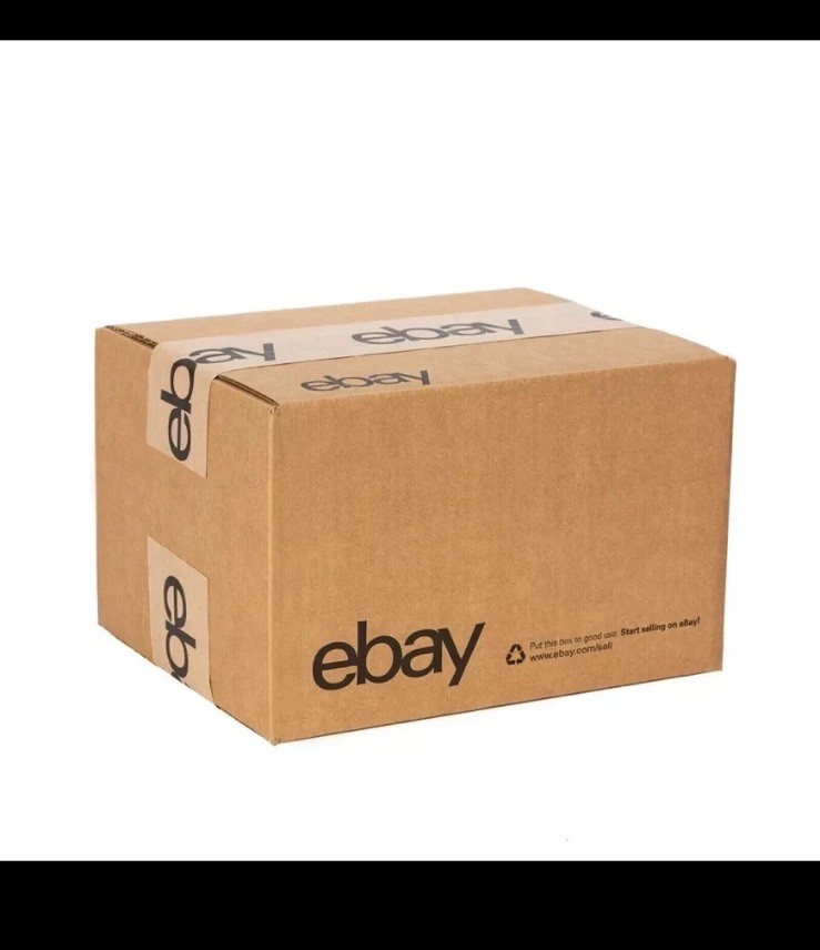 8″ x 6″ x 4″ Corrugated Boxes – Black eBay Logo – 8x6x4 32 ECT Qty 25