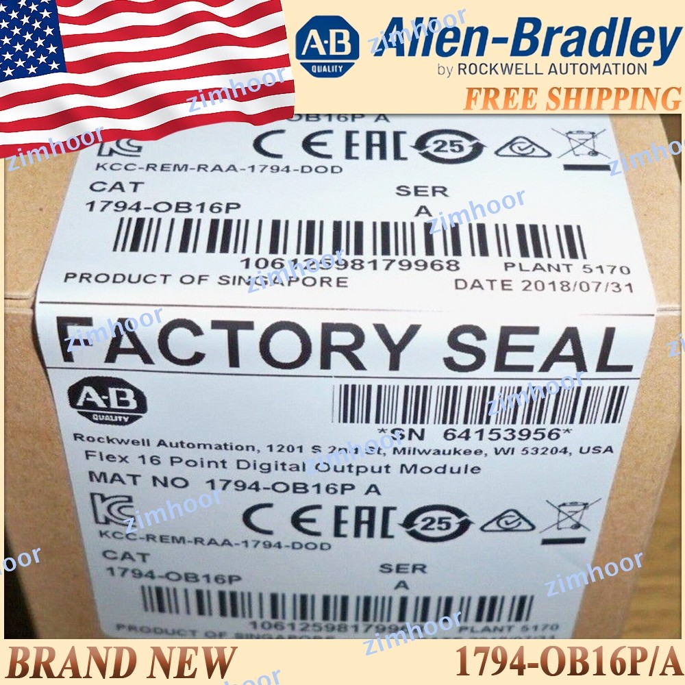 New in Box AB 1794-OB16P/A Digital Output Module 1794OB16P serA US Free Ship&Tax