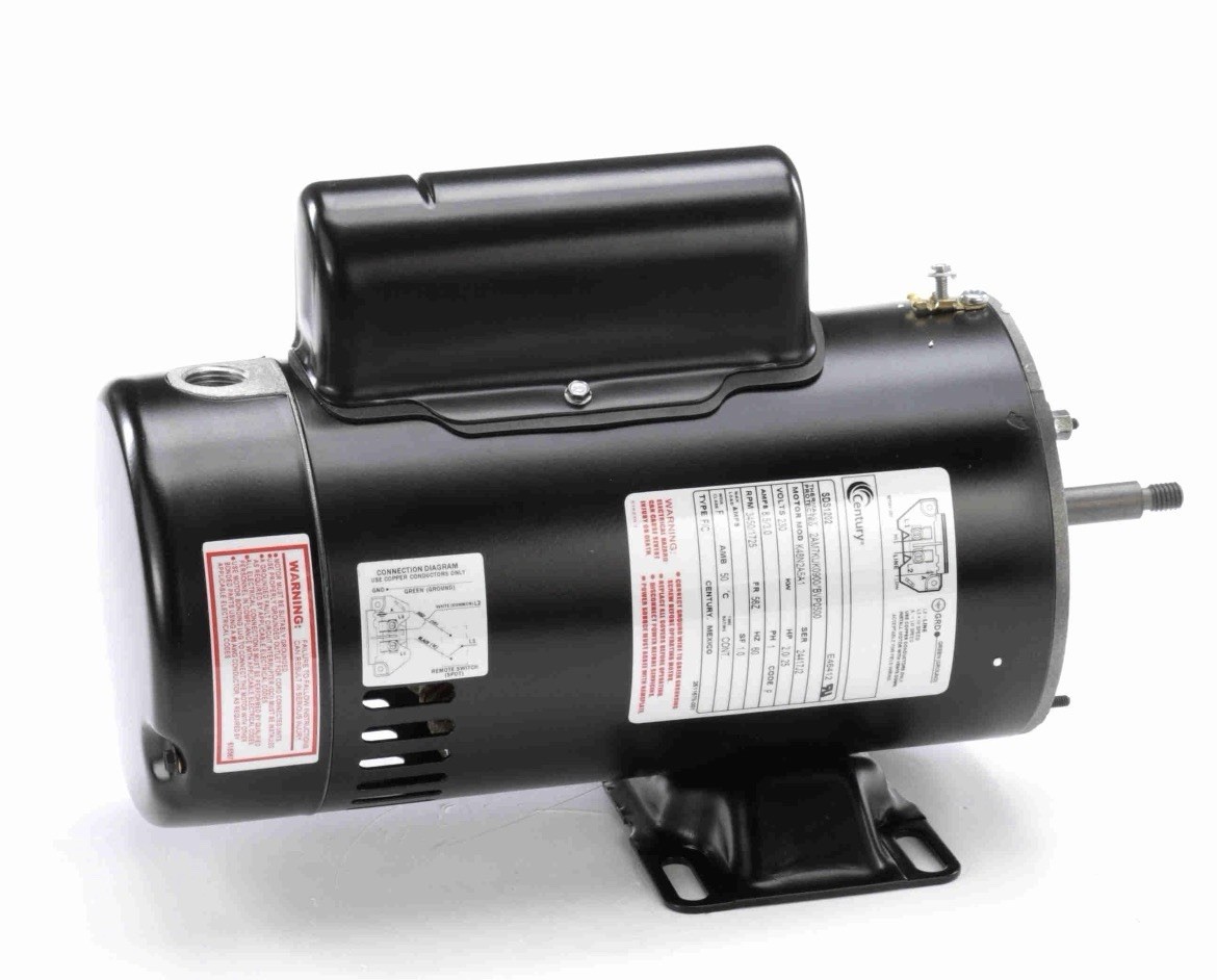 Century SDS1202 Pool Pump Motor 2 1/4 HP 56Z Frame 3450/1725 Nameplate RPM