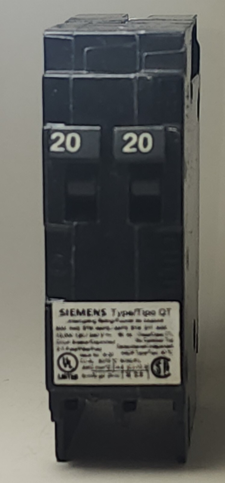 Siemens 20 Amp QT 120/240V Circuit Tandem Breaker Q2020 New