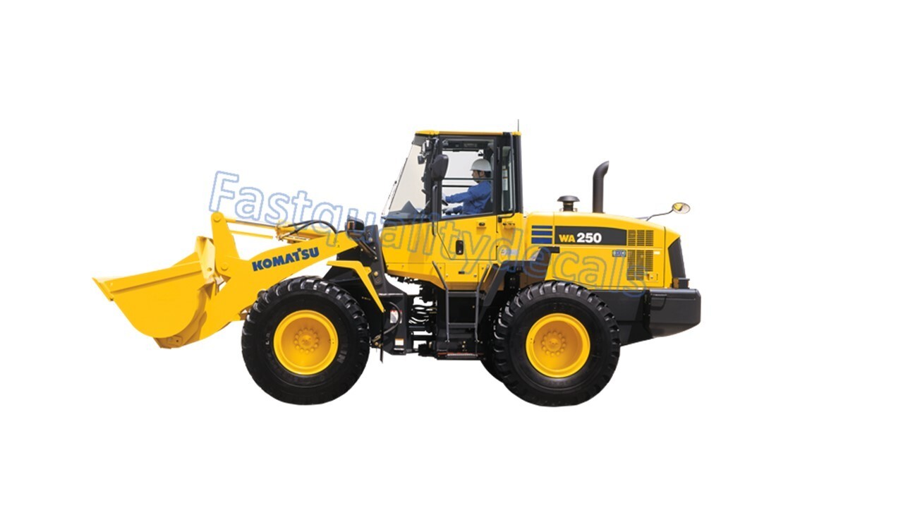 FOR Komatsu Black Decal Sticker Excavator Forklift Loader CHOOSE SIZE-SHIPS FAST