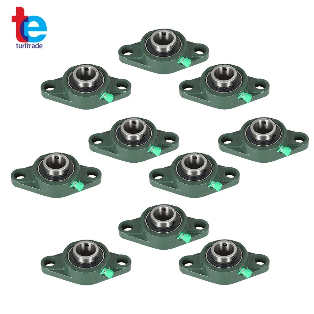 10PCS UCFL205-16 Pillow Block Flange Bearing 1″ Bore 2 Bolt Solid Base New