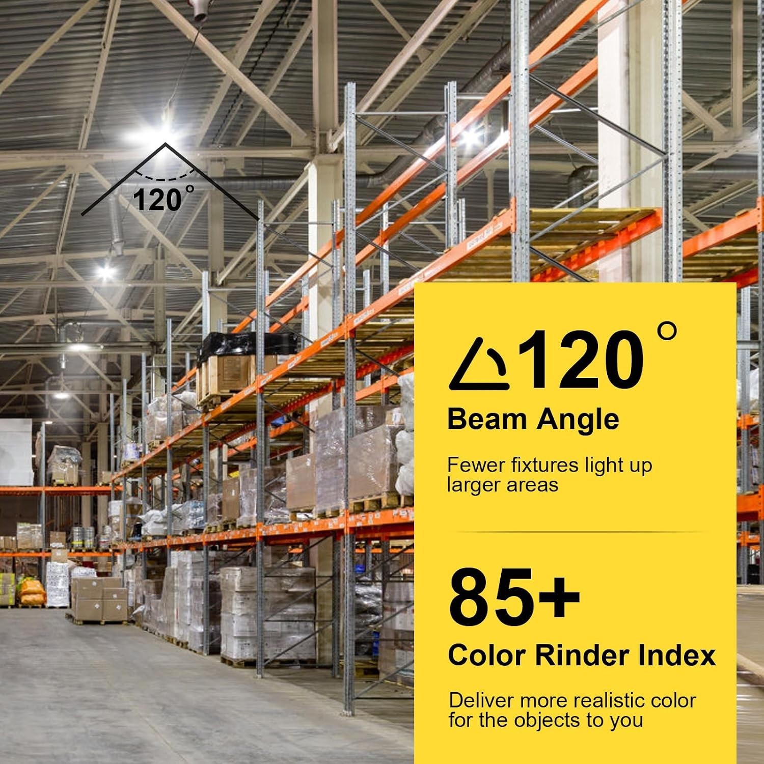 Certified 6 Pack 155W UFO LED High Bay Light – Waterproof, 50000 Hours