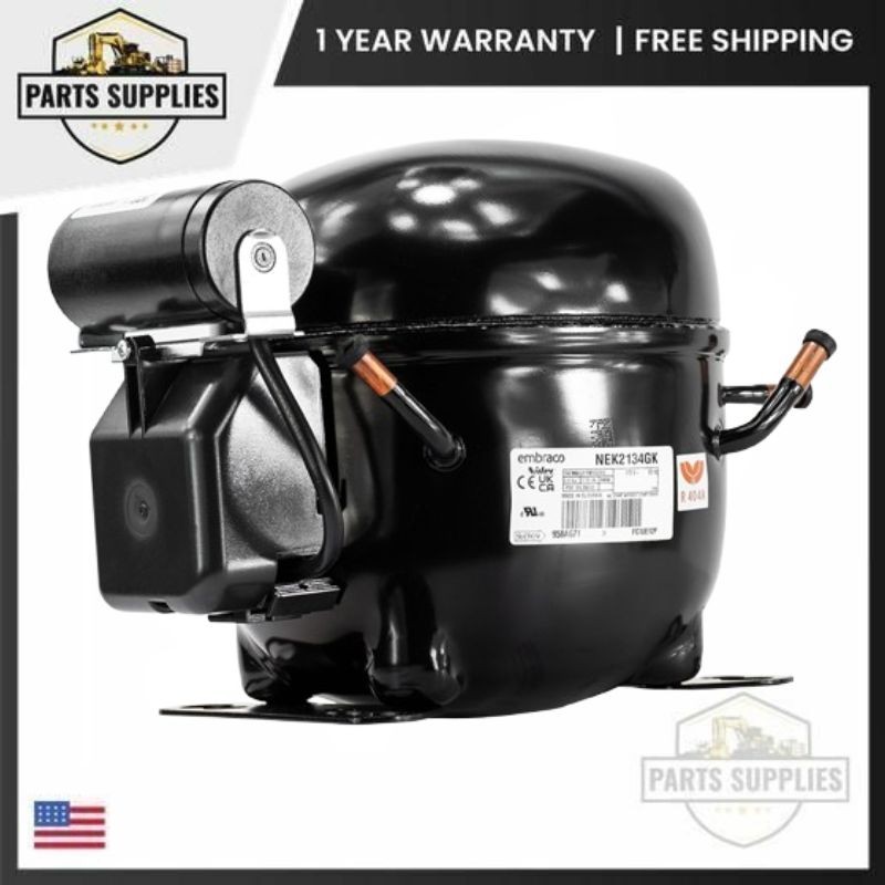 NEK2134GK1 Embraco 1/2 HP Reciprocating Compressor with LBP For Refrigerator