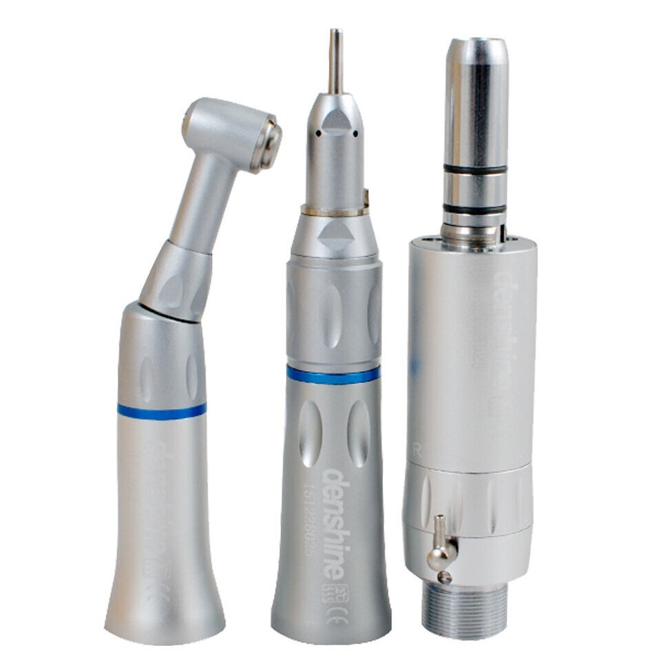 Denshine Dental 2 High Speed 2 Low Speed Handpiece Kit Push Air Motor 2 Hole