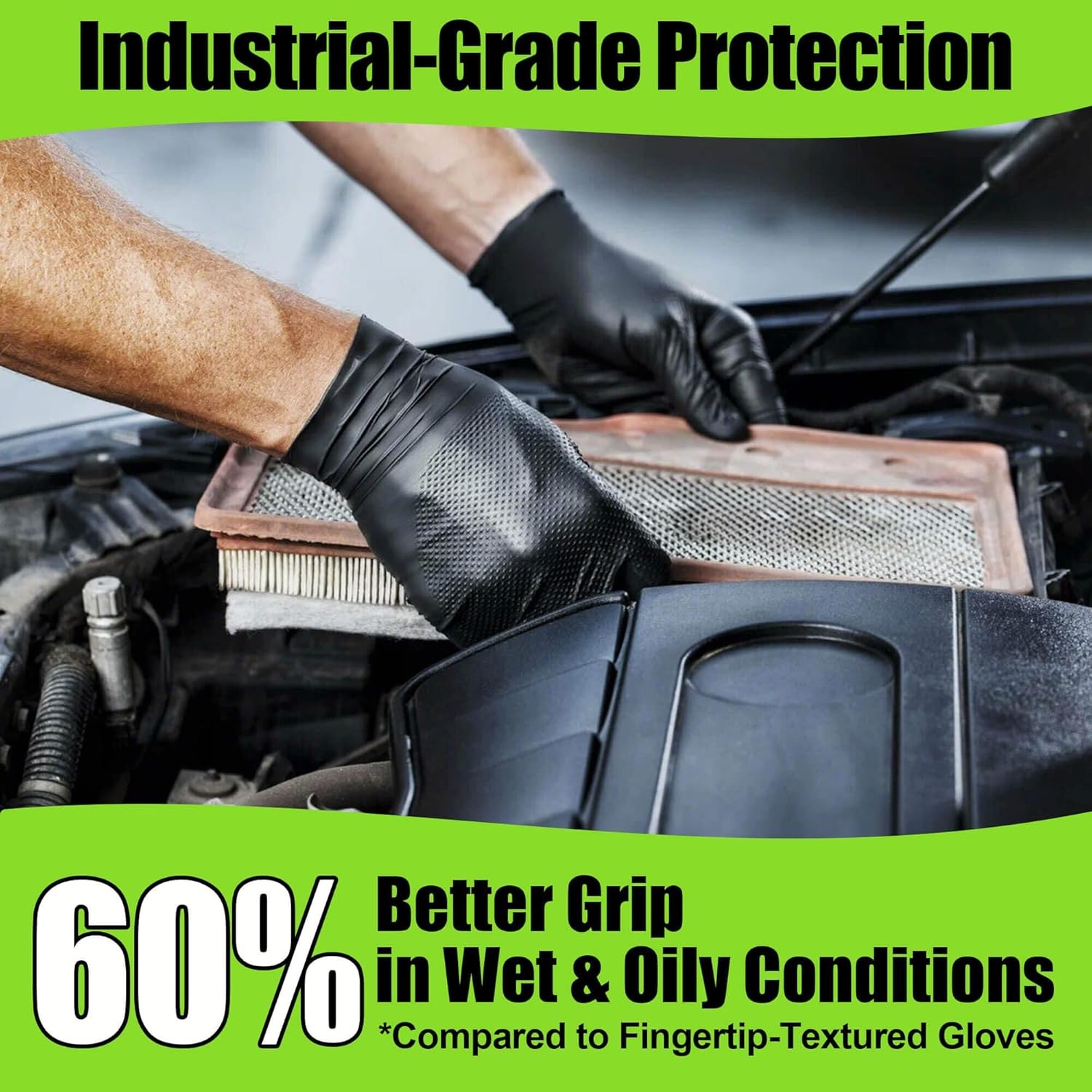 TREEGO 10 Mil Nitrile Gloves Large Disposable Heavy Duty