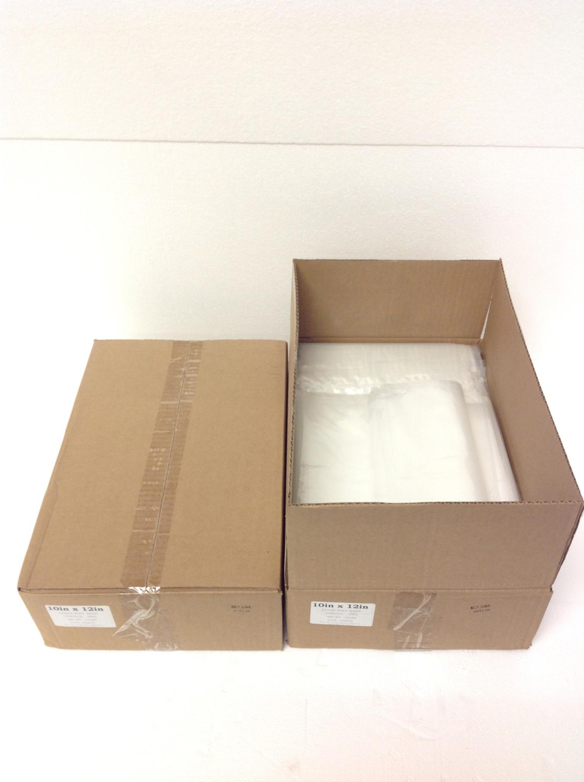 New 1000 10″x12″ Clear Poly 3-Mil Plastic Bags Lay Flat Open Top FDA Free Ship
