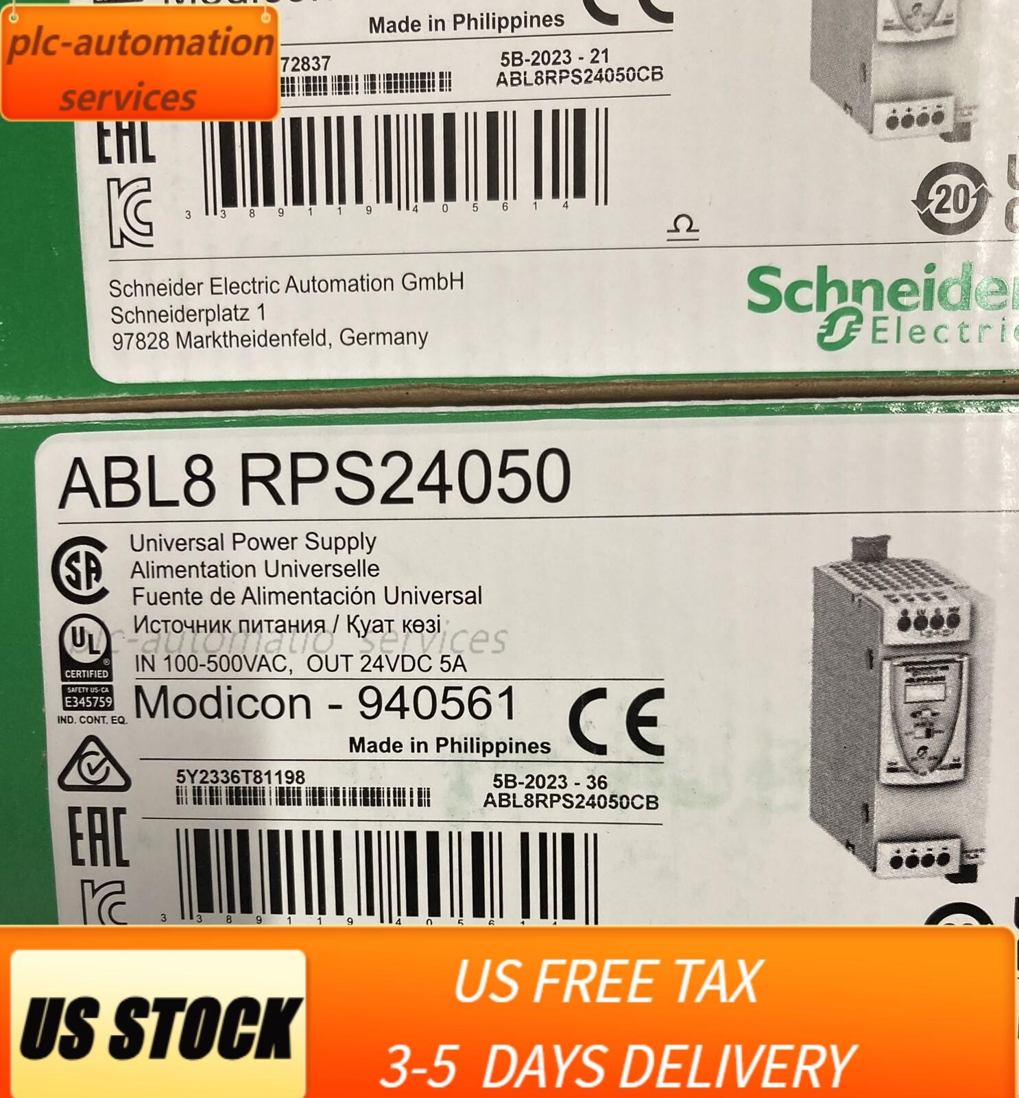 New In Box Schneider ABL8RPS24050 24V 5A Power Supply
