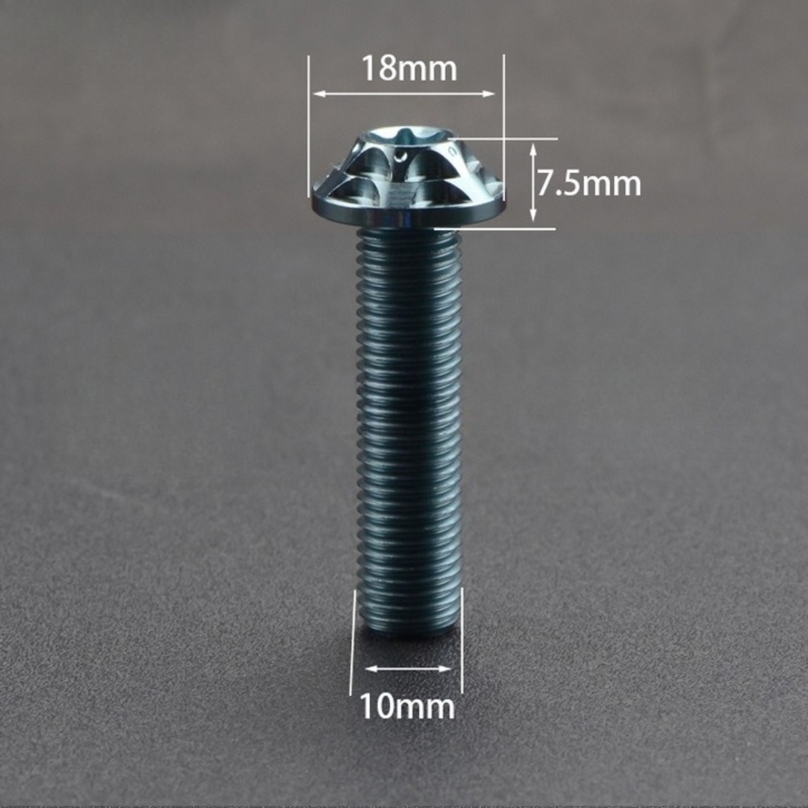 Titanium Bolt M10x10-40mm Plum Head Torx T50 Screws Gr5 for Bike Motorcycle Car