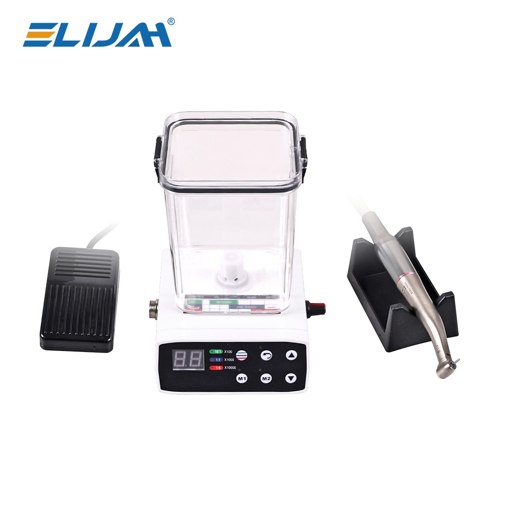 ELIJAH Dental 1:5 Contra Angle Fiber Optic LED Low Speed Handpiece New US STOCK