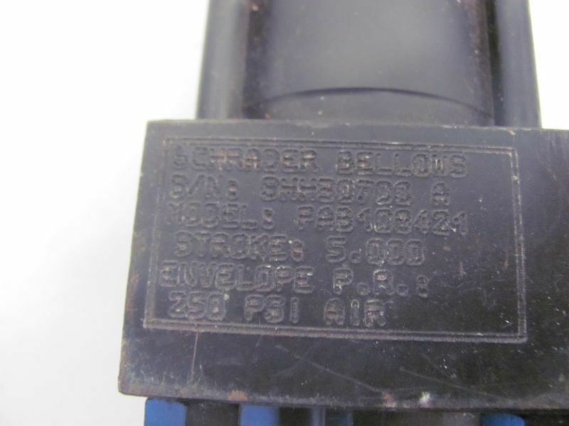 NOS SCHRADER BELLOWS PAC100421 5.000 PNEUMATIC CYLINDER