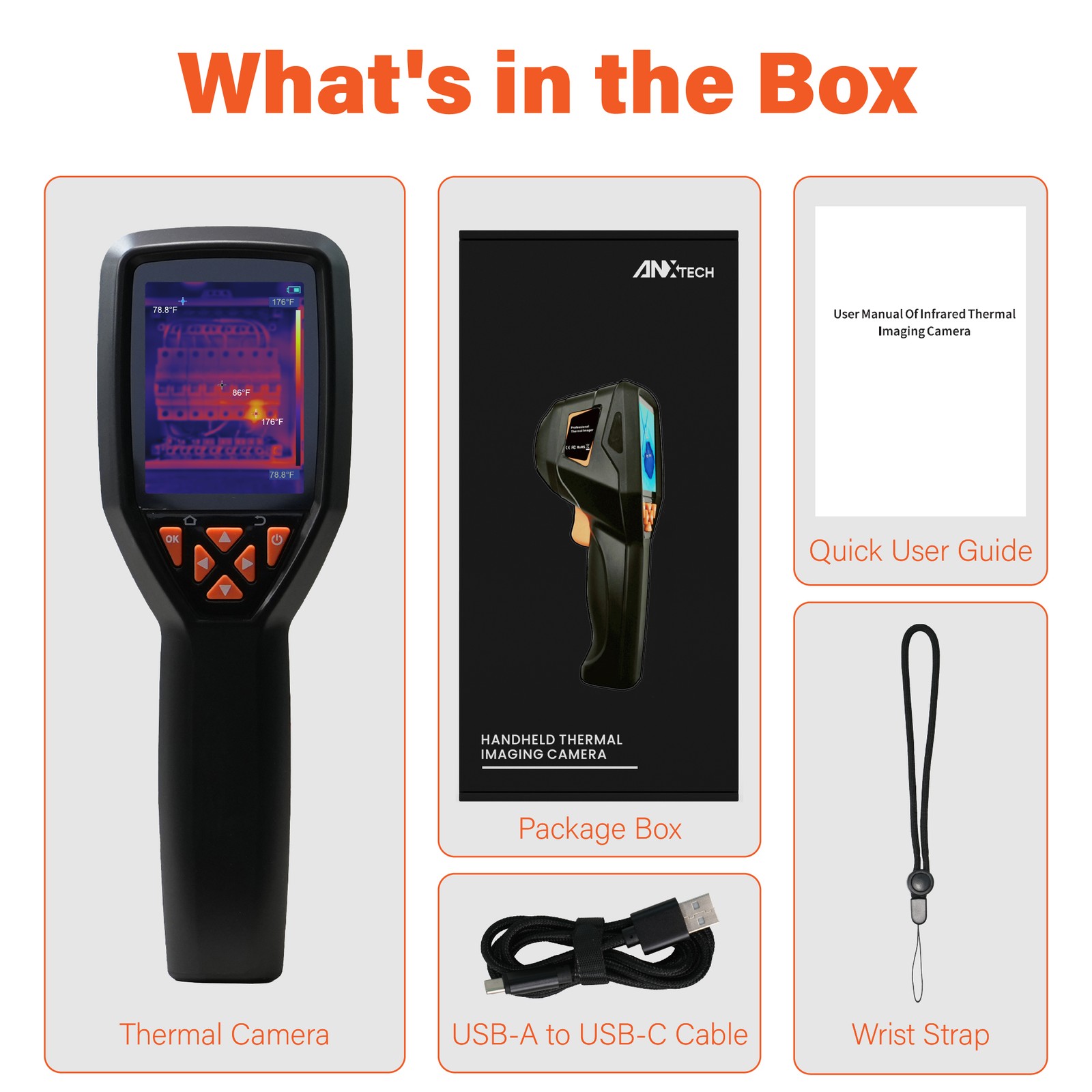 ANXTECH Infrared Thermal Imager Temperature Imaging Camera IR Resolution