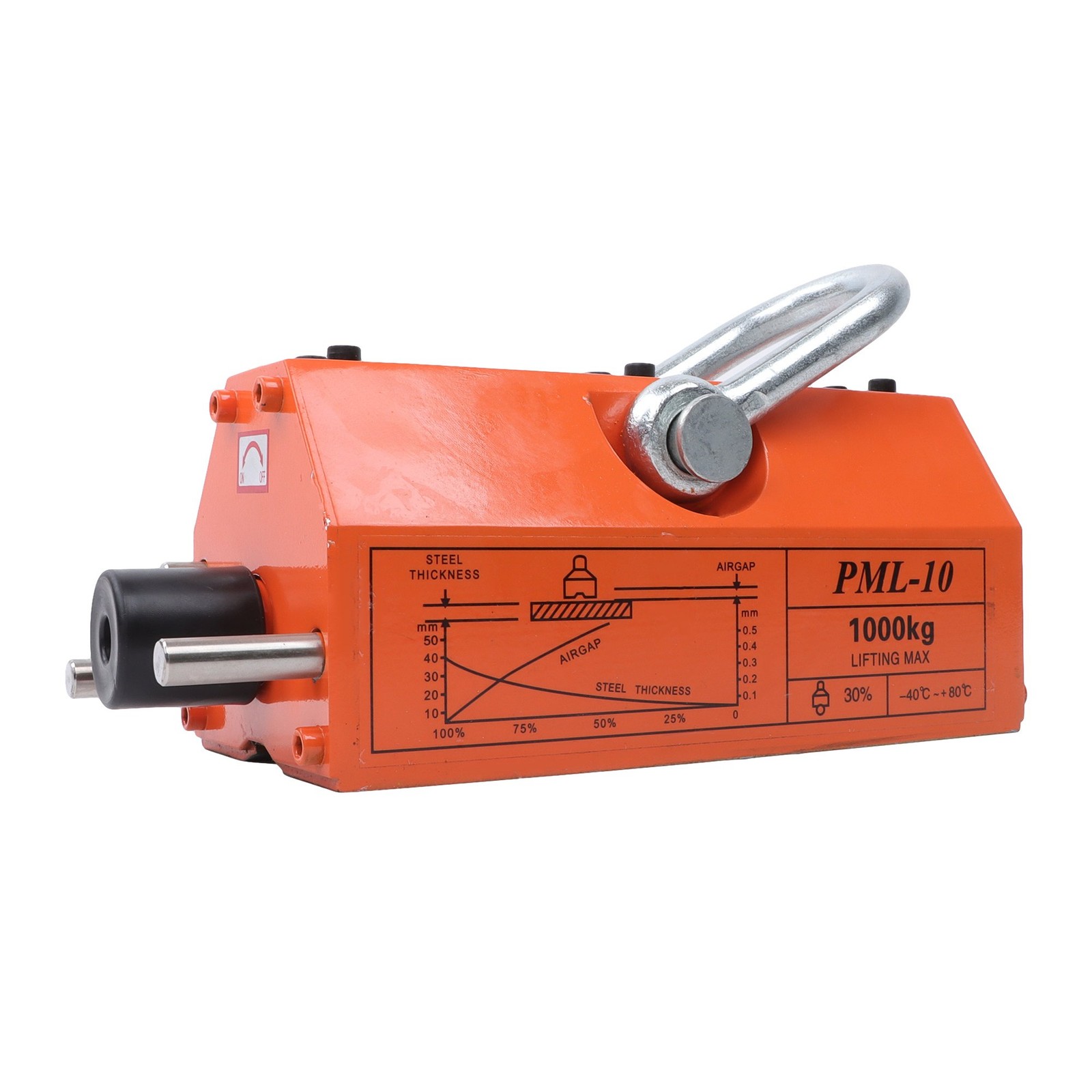 2200Lbs/1000kg Magnetic Lifter Lifting Magnet Neodymium Hoist 2 Safety Factor