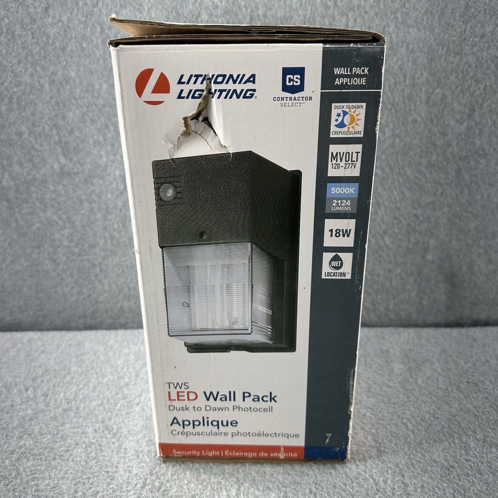 Lithonia Lighting 249NF2 Dusk To Dawn LED 70W Wall Pack Light Fixture 5000K New