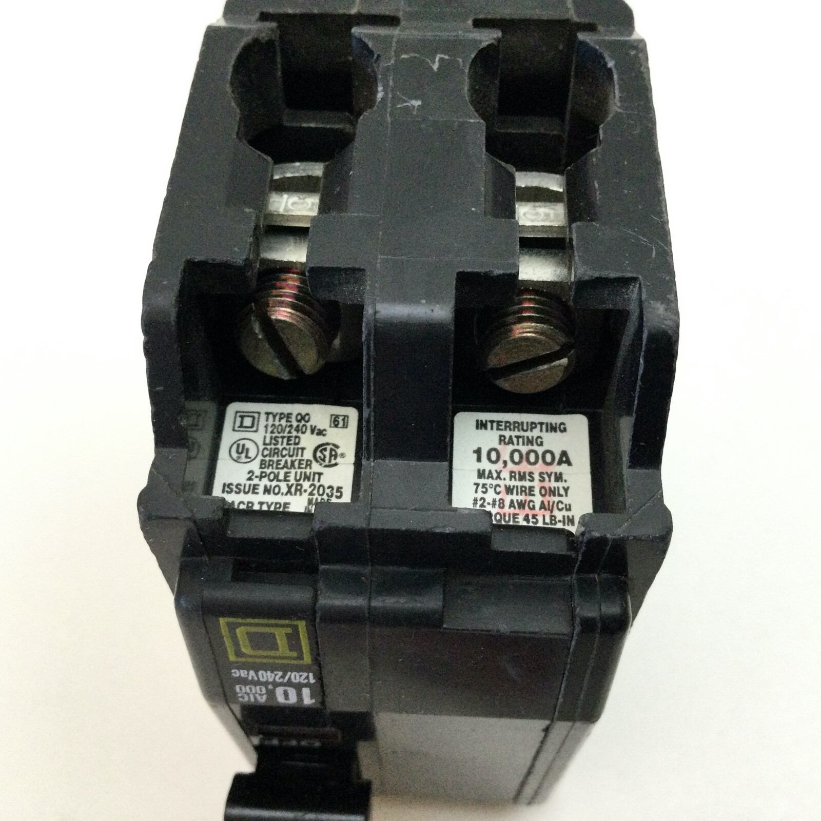 Square D QO240 40 Amp 2 Pole 120/240V Plug-In Circuit Breaker
