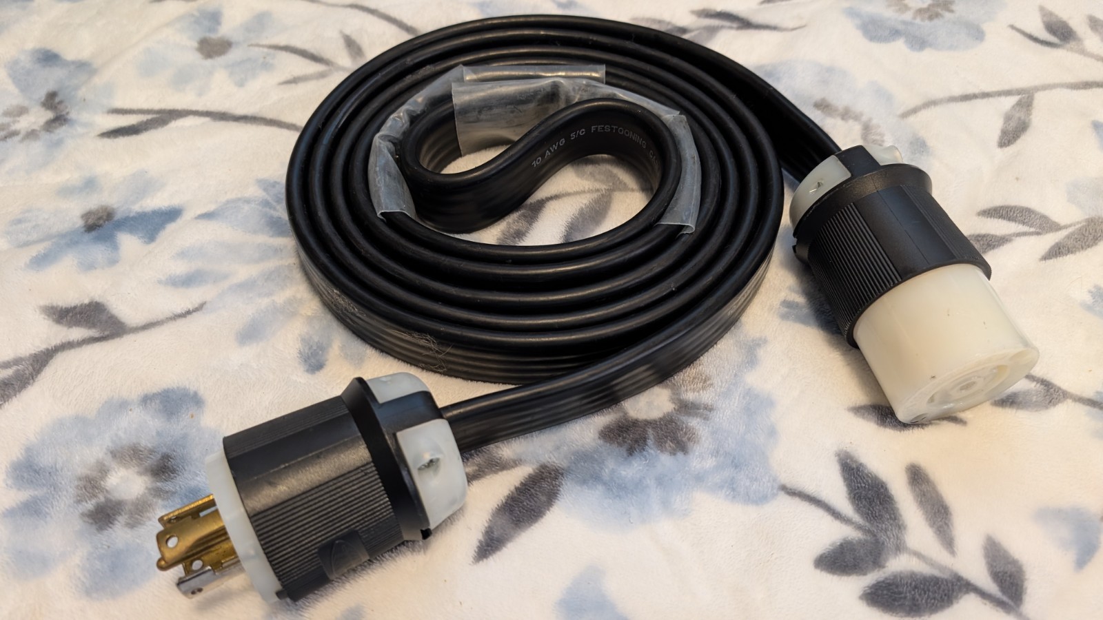 10′ L21-30 10AWG FESTOON CABLE HUBBELL HBL2811 HBL2813