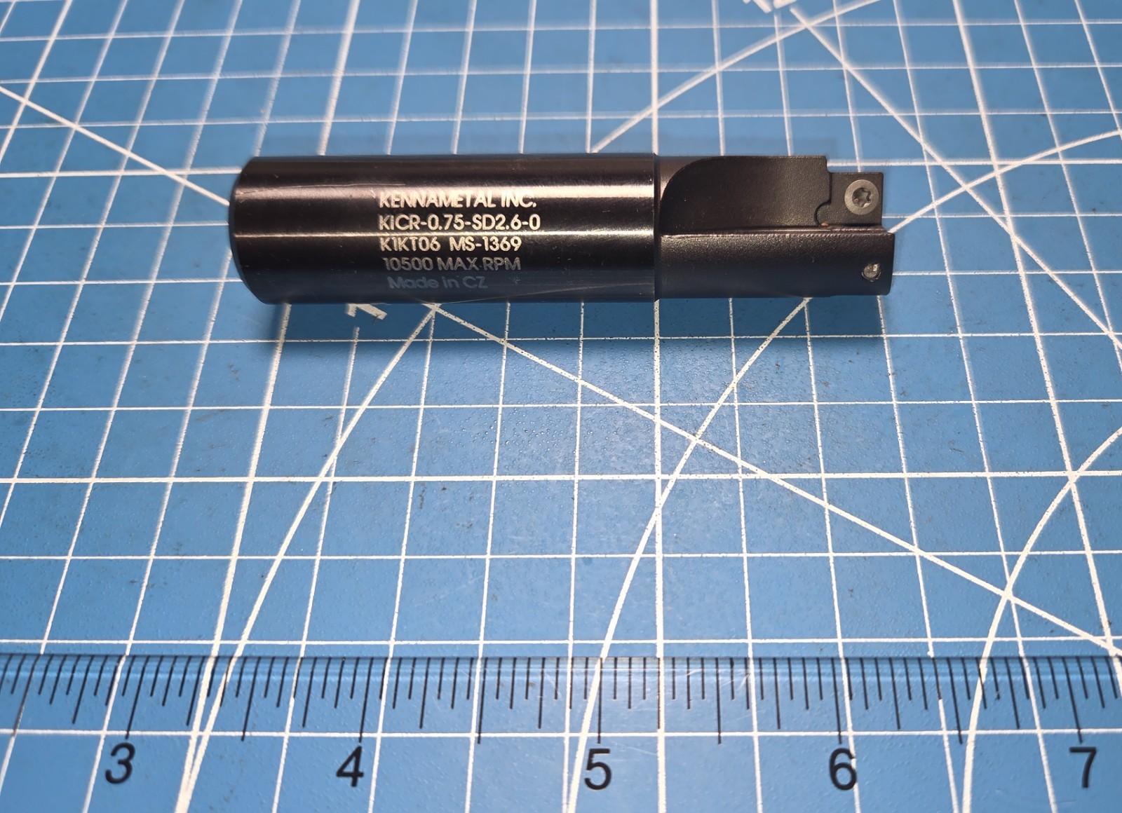 Kennametal 3/4″ Diameter Indexable Mill KICR-0.75-SD2.6-0