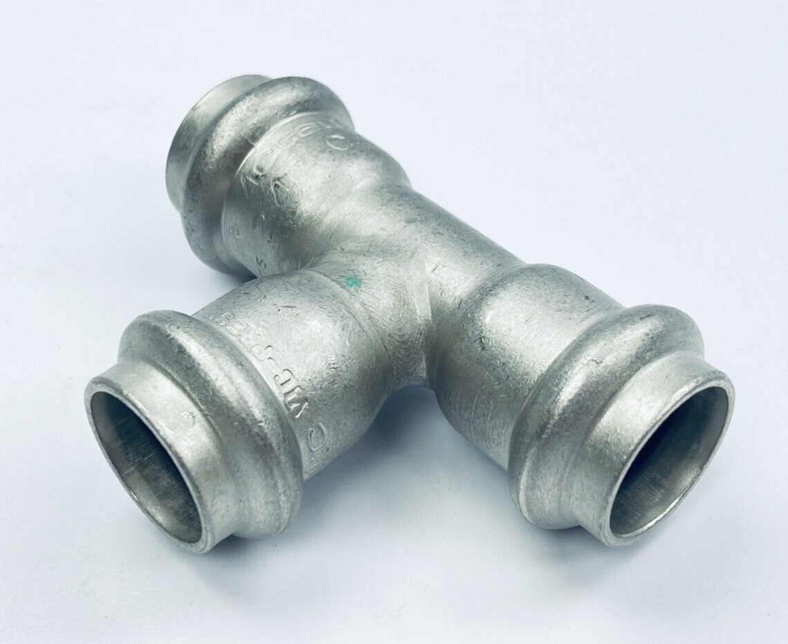 LOT OF 4 VICTAULIC P592 STAINLESS STEEL 1/2″ TEE SCH 10/ 304SS HNBR-SEAL