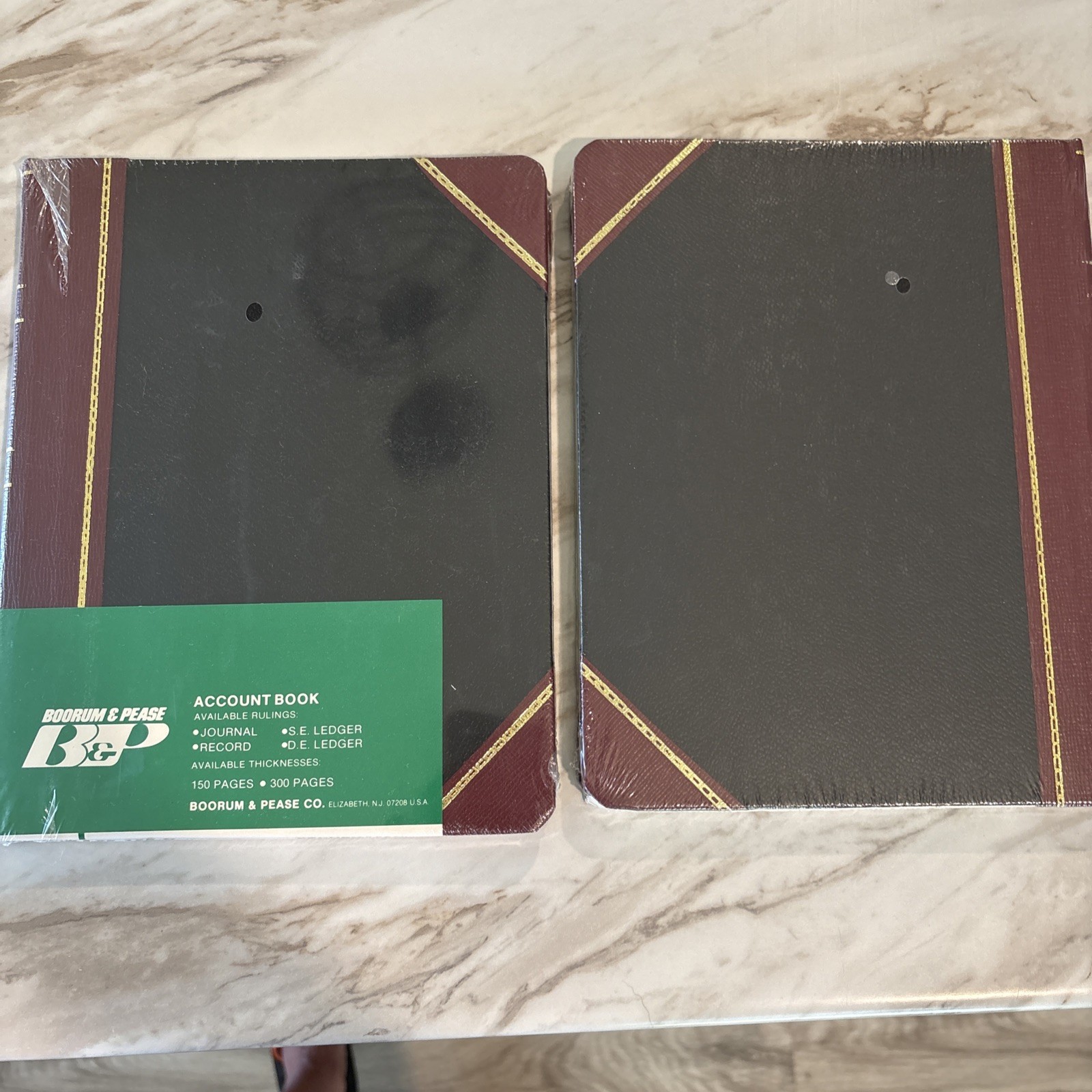 Boorum & Pease Columnar Book Lot Of 2 Record Ledger 21-300-R Acid Free Sealed