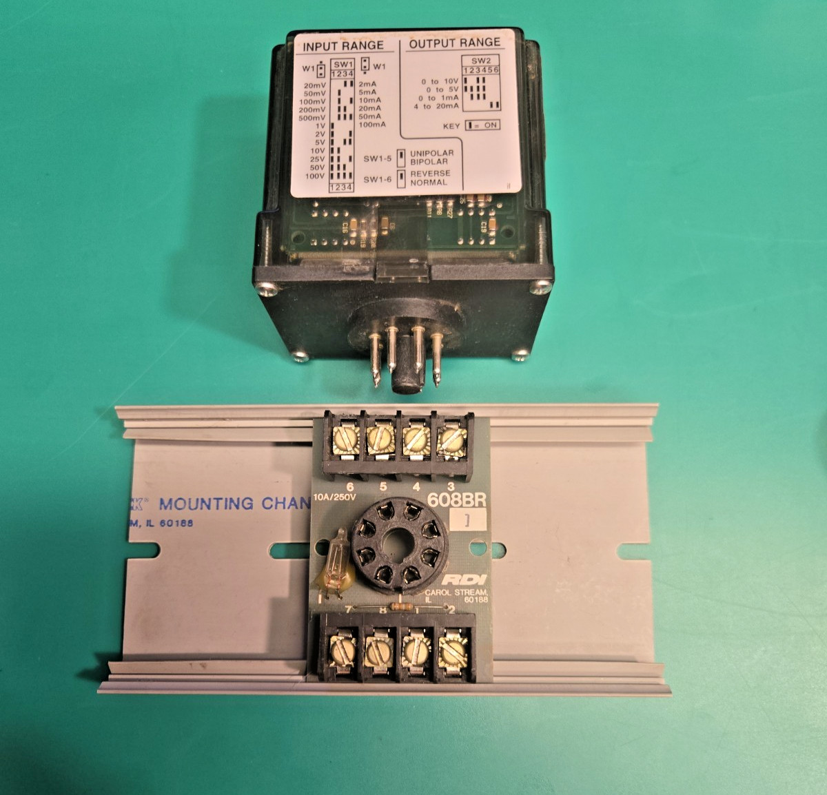 Action Pak MDL 4380-2000-1 Signal Conditioner RDI 608BR relay base MDL438020001