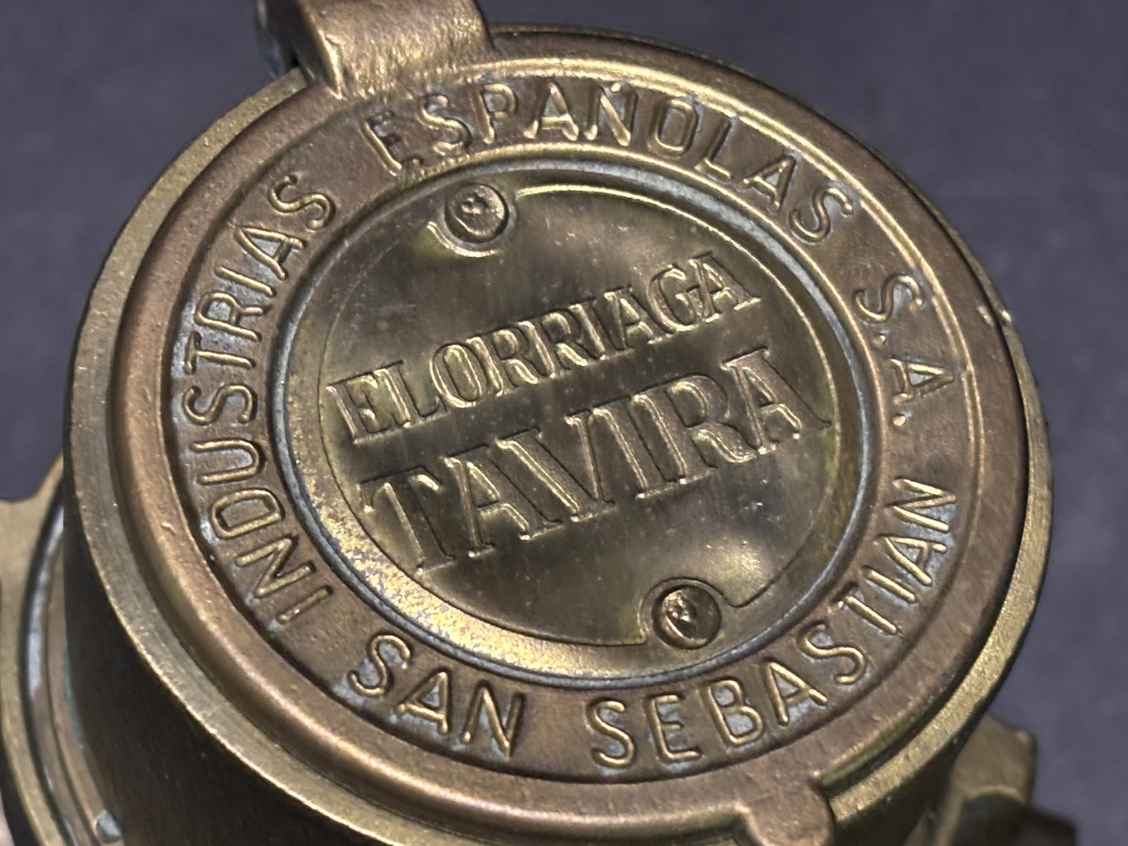 Elorriaga Tavira SOLID BRASS WATER METER SanSebastian Spain Industrial Chic 1964