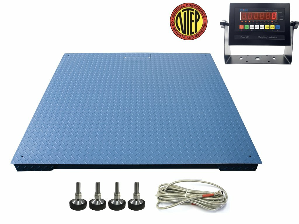 Ntep Floor Scale 5 X 5 (60″ X 60″) Industrial Warehouse With 5000 Lbs X 1 Lb
